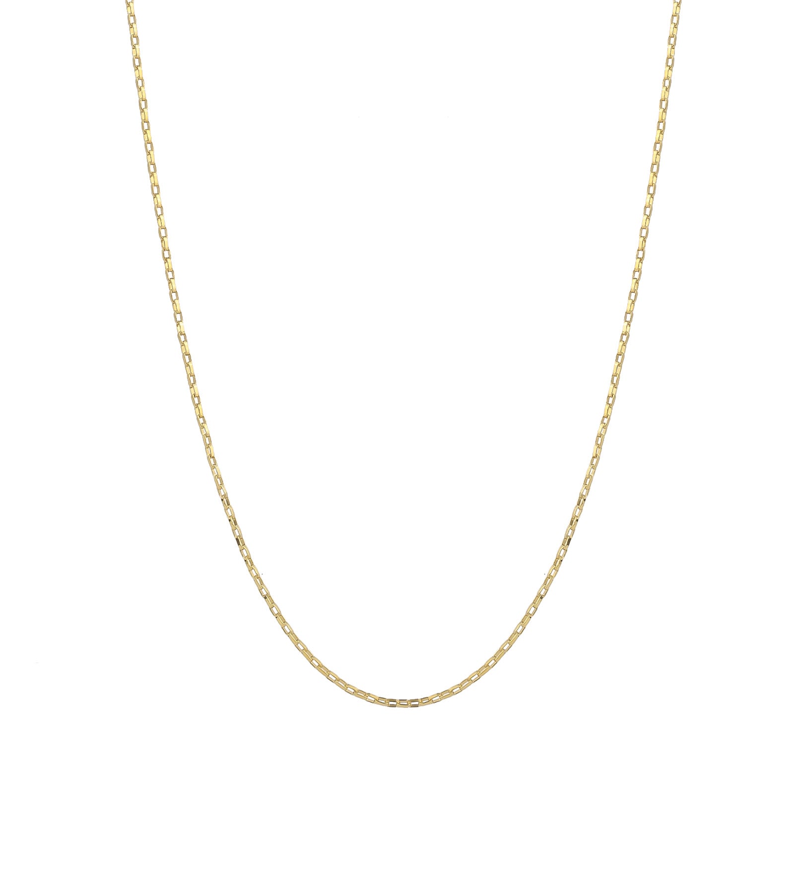 1948-Box Chain Necklace-Necklaces-14k Gold Filled-15" - 17"-Blue Ruby Jewellery-Vancouver Canada