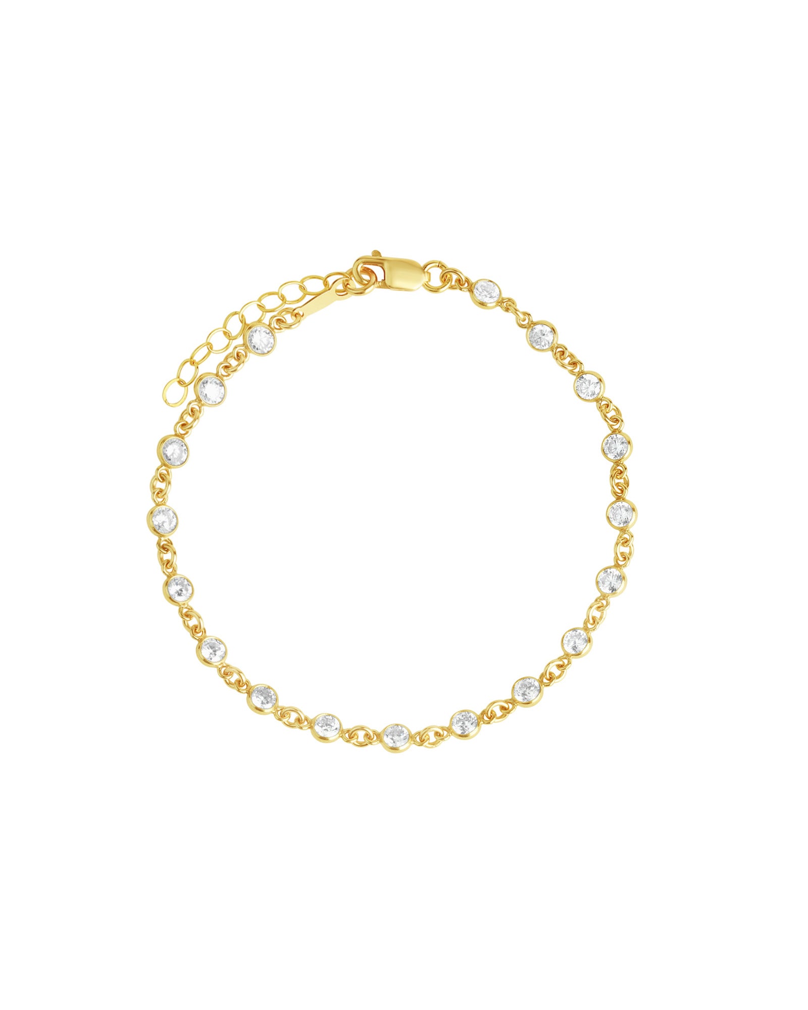 Gold filled tennis bracelet hotsell