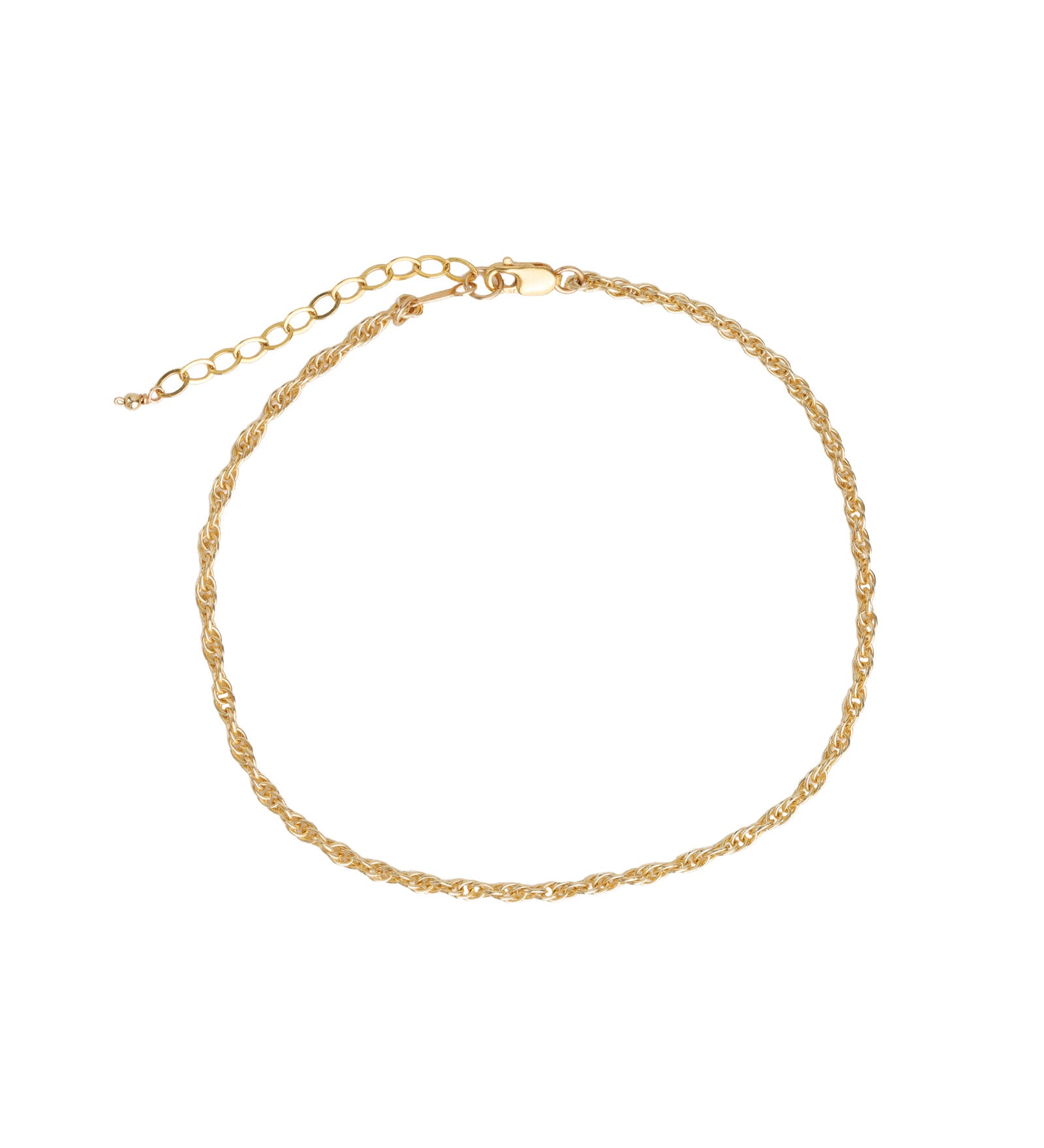 Rope Chain Anklet | Medium 14k Gold Filled