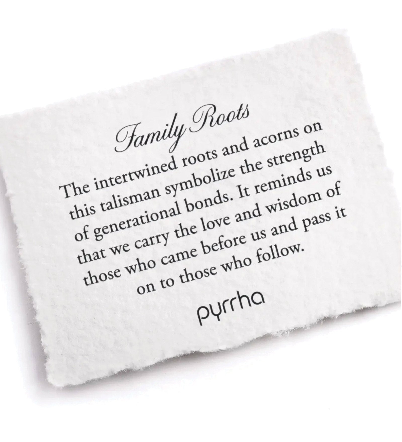 Family Roots Talisman Oxidized Sterling Silver