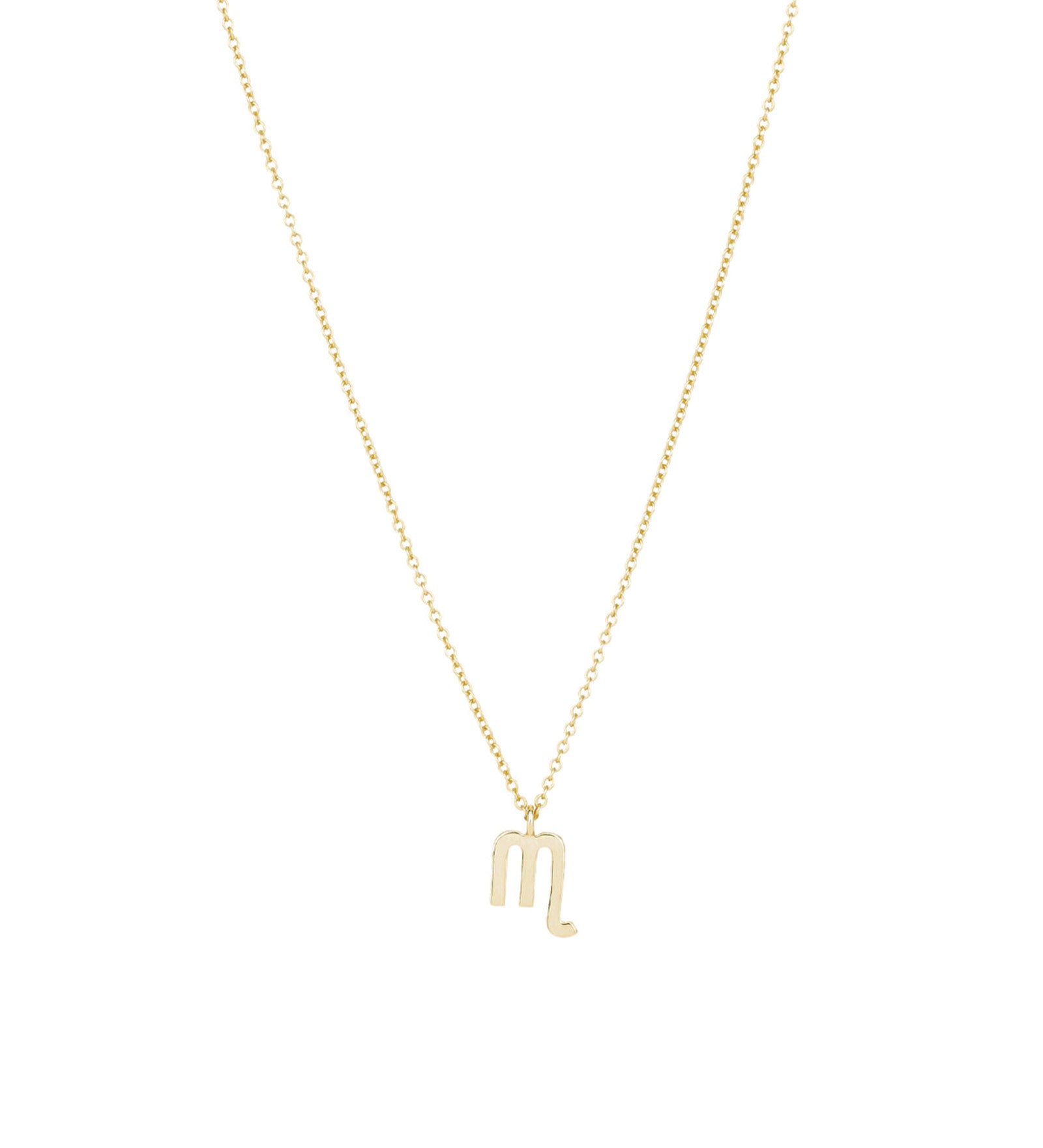 Quiet Icon-Zodiac Necklace-Necklaces-14k Gold Vermeil-Scorpio-Blue Ruby Jewellery-Vancouver Canada