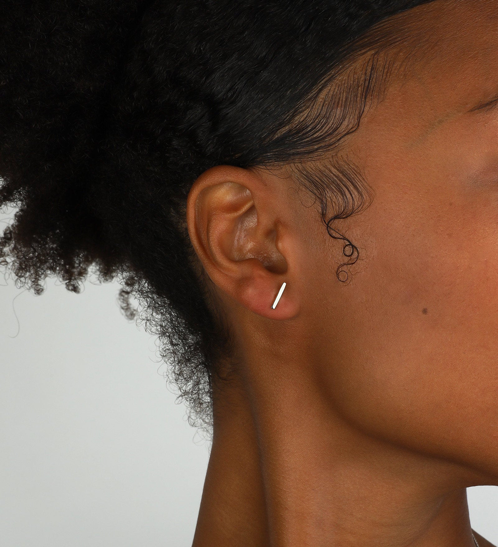 Quiet Icon-Bar Stud-Earrings-Blue Ruby Jewellery-Vancouver Canada