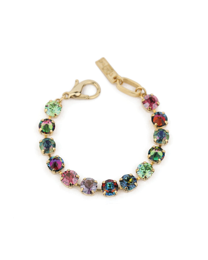 TOVA-Oakland Bracelet-Bracelets-Gold Plated, Eclipse Crystal-Blue Ruby Jewellery-Vancouver Canada