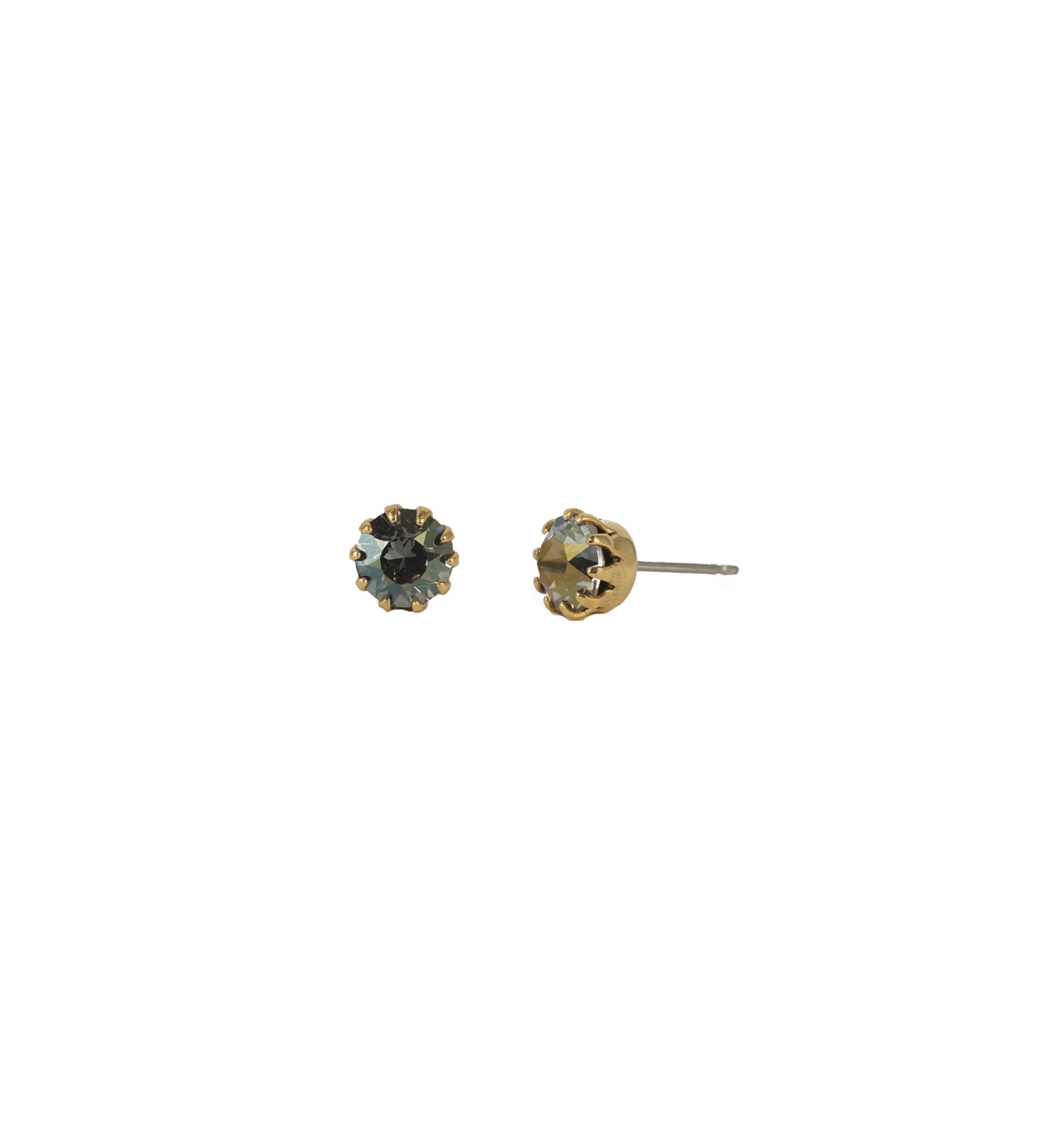 Mini Chrisley Studs 14k Gold Plated, Starlight Crystal