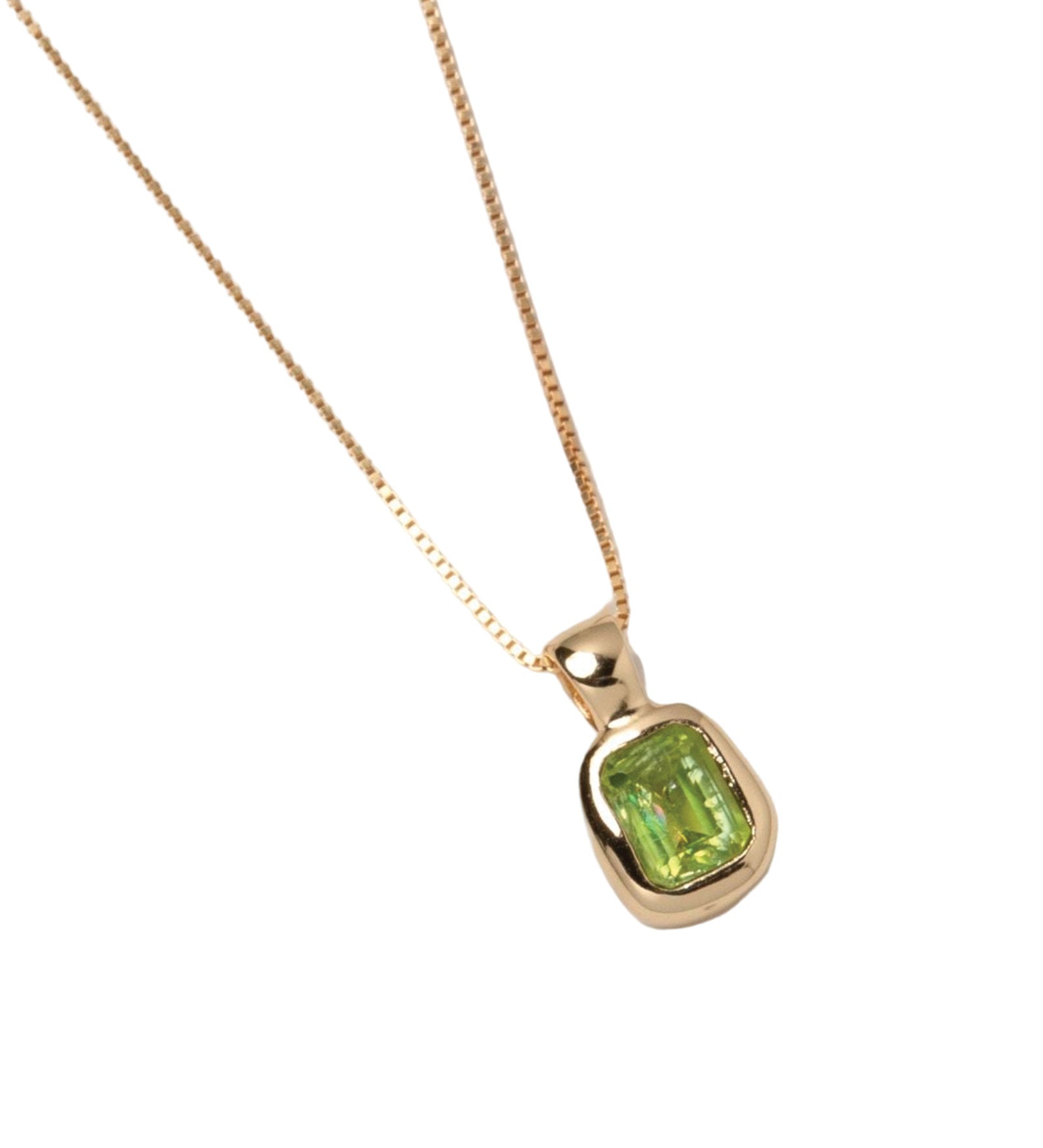 Wolf Circus-Freya Necklace-Necklaces-14k Gold Plated, Green Peridot-Blue Ruby Jewellery-Vancouver Canada