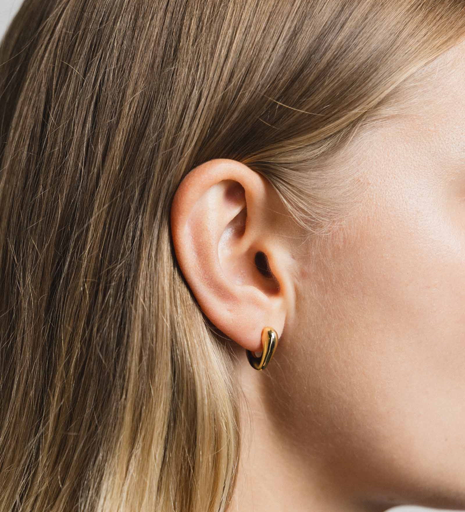 Ingrid Hoops 14k Gold Plated