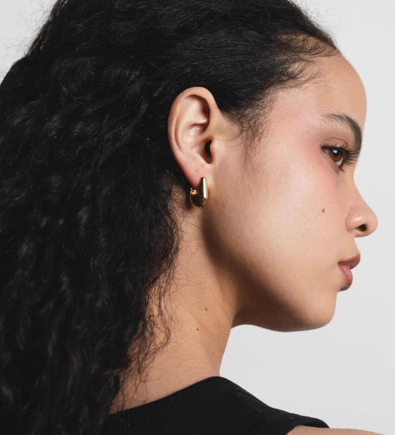 Wolf Circus-Baguette Hoops-Earrings-Blue Ruby Jewellery-Vancouver Canada