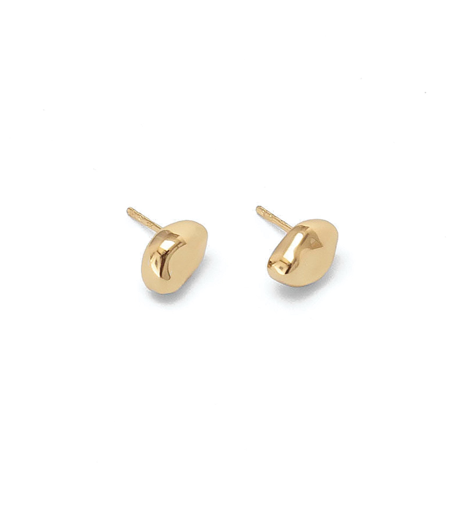 Wolf Circus-Bean Stud Earrings-Earrings-14k Gold Plated-Blue Ruby Jewellery-Vancouver Canada