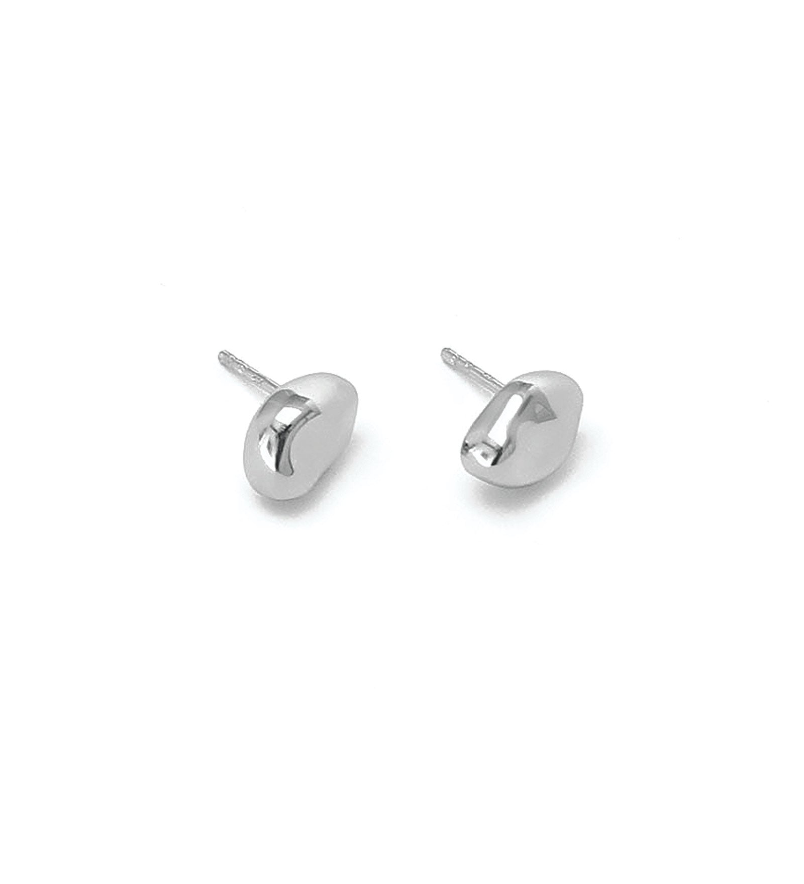 Wolf Circus-Bean Stud Earrings-Earrings-Sterling Silver-Blue Ruby Jewellery-Vancouver Canada