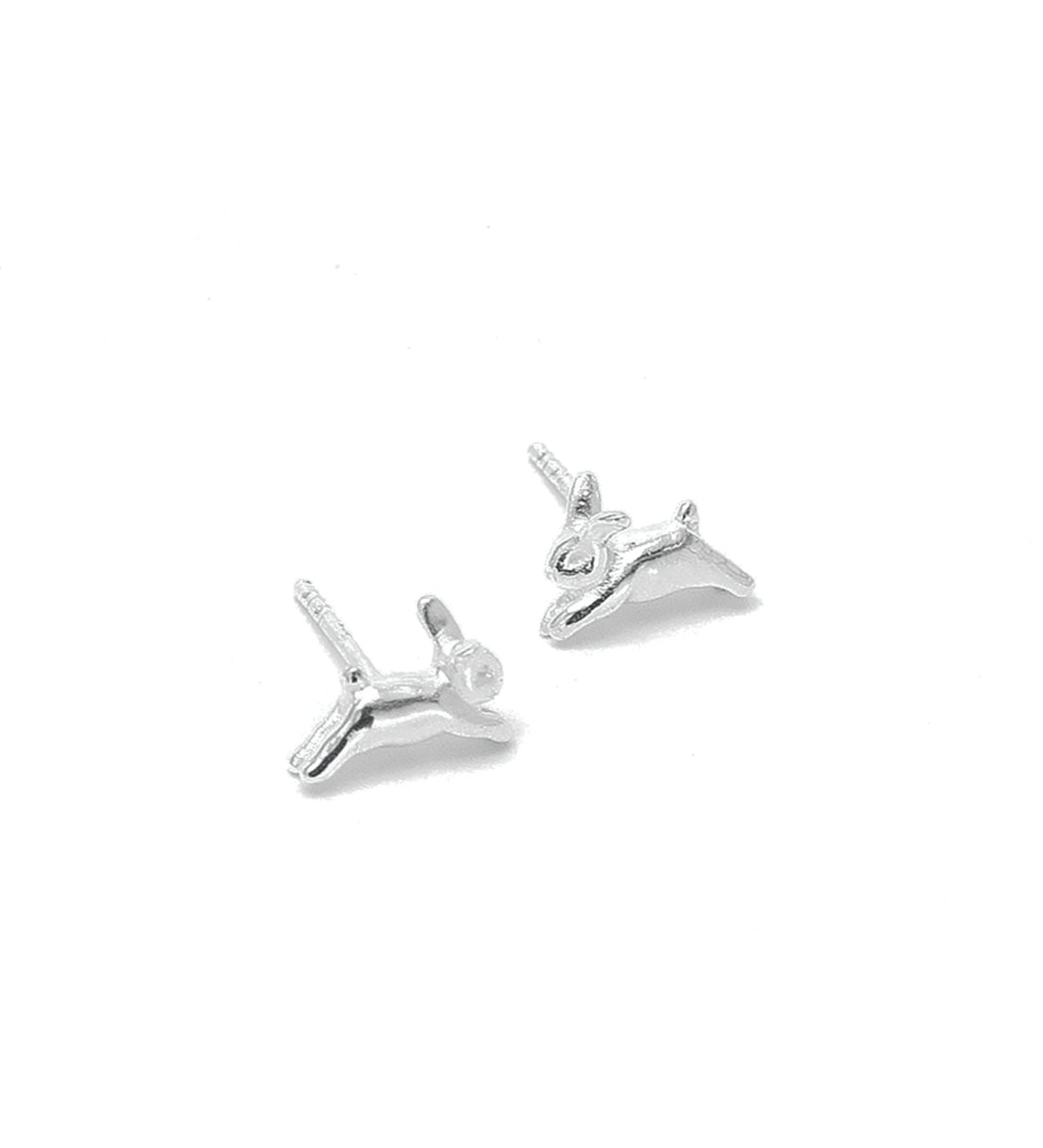Wolf Circus-Bunny Stud Earring-Earrings-Sterling Silver-Blue Ruby Jewellery-Vancouver Canada