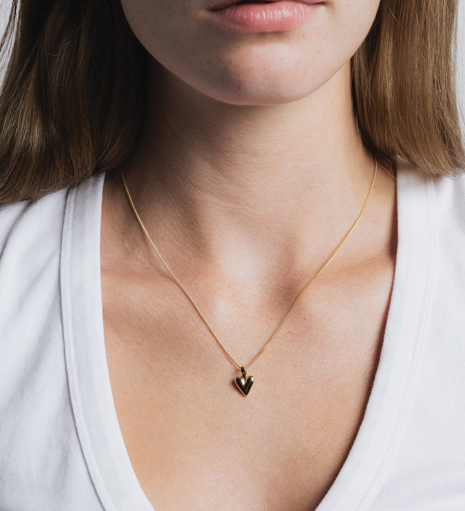 Baby Heart Necklace 14k Gold Plated