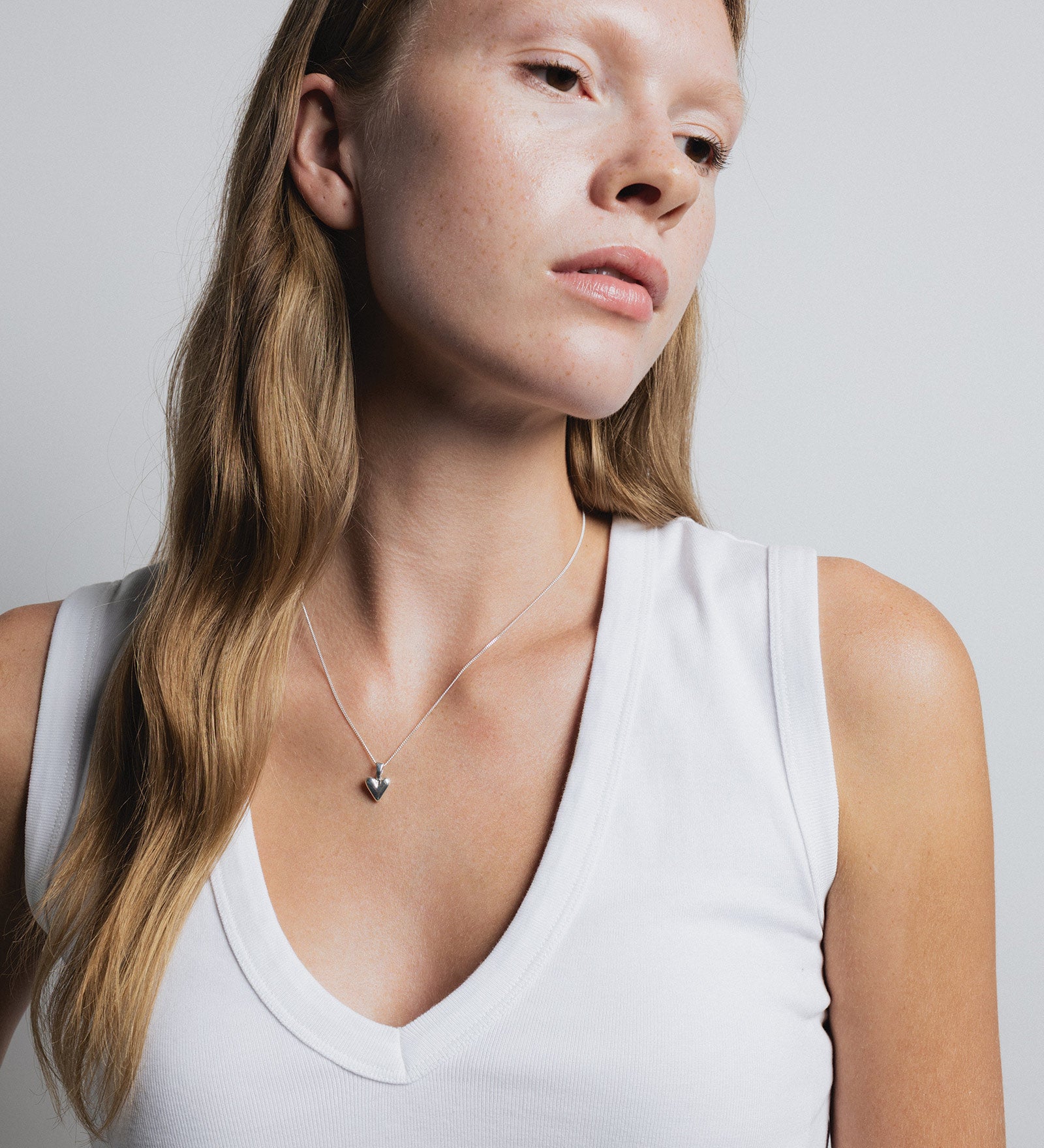 Baby Heart Necklace Sterling Silver