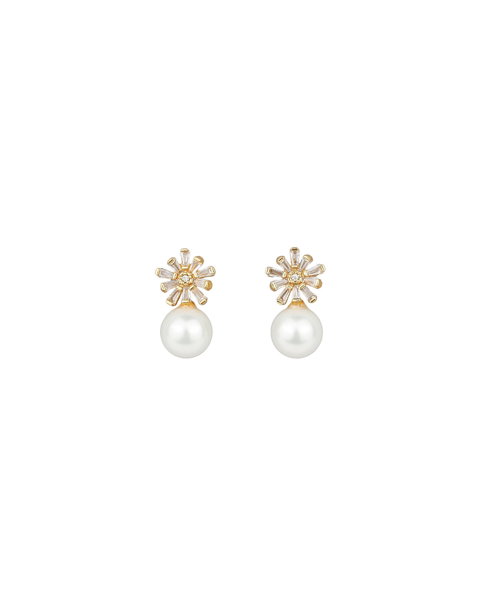 Pearl and on sale ruby earrings