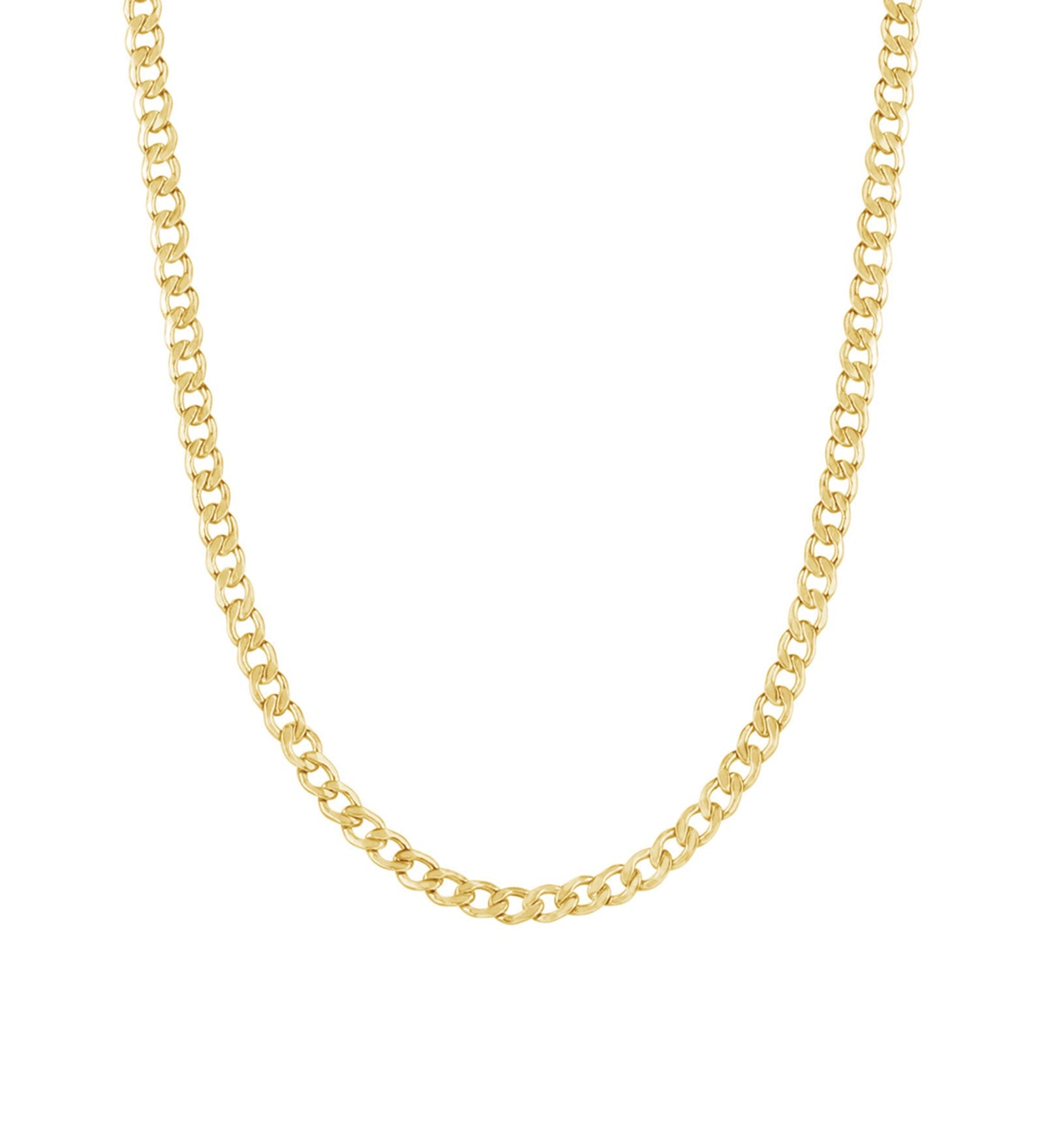 1948-Curb Chain Necklace I Medium-Necklaces-Blue Ruby Jewellery-Vancouver Canada