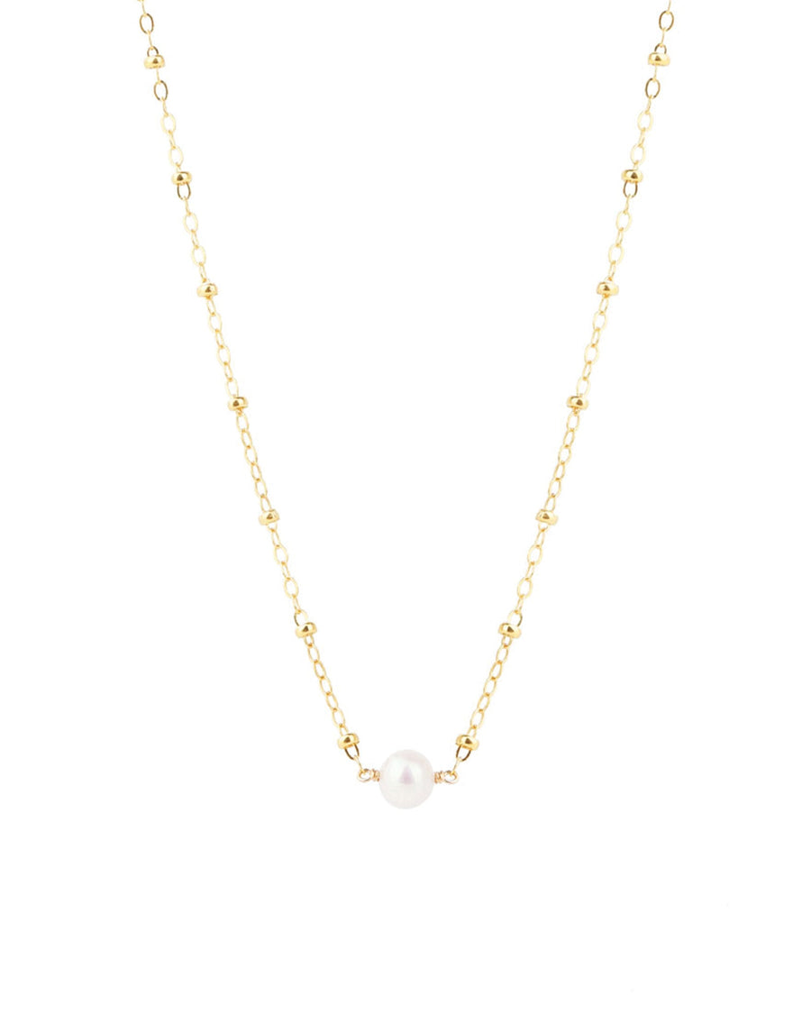Poppy Rose-E/W Pearl Satellite Necklace-Necklaces-14k Gold Filled, Freshwater Pearls-Blue Ruby Jewellery-Vancouver Canada