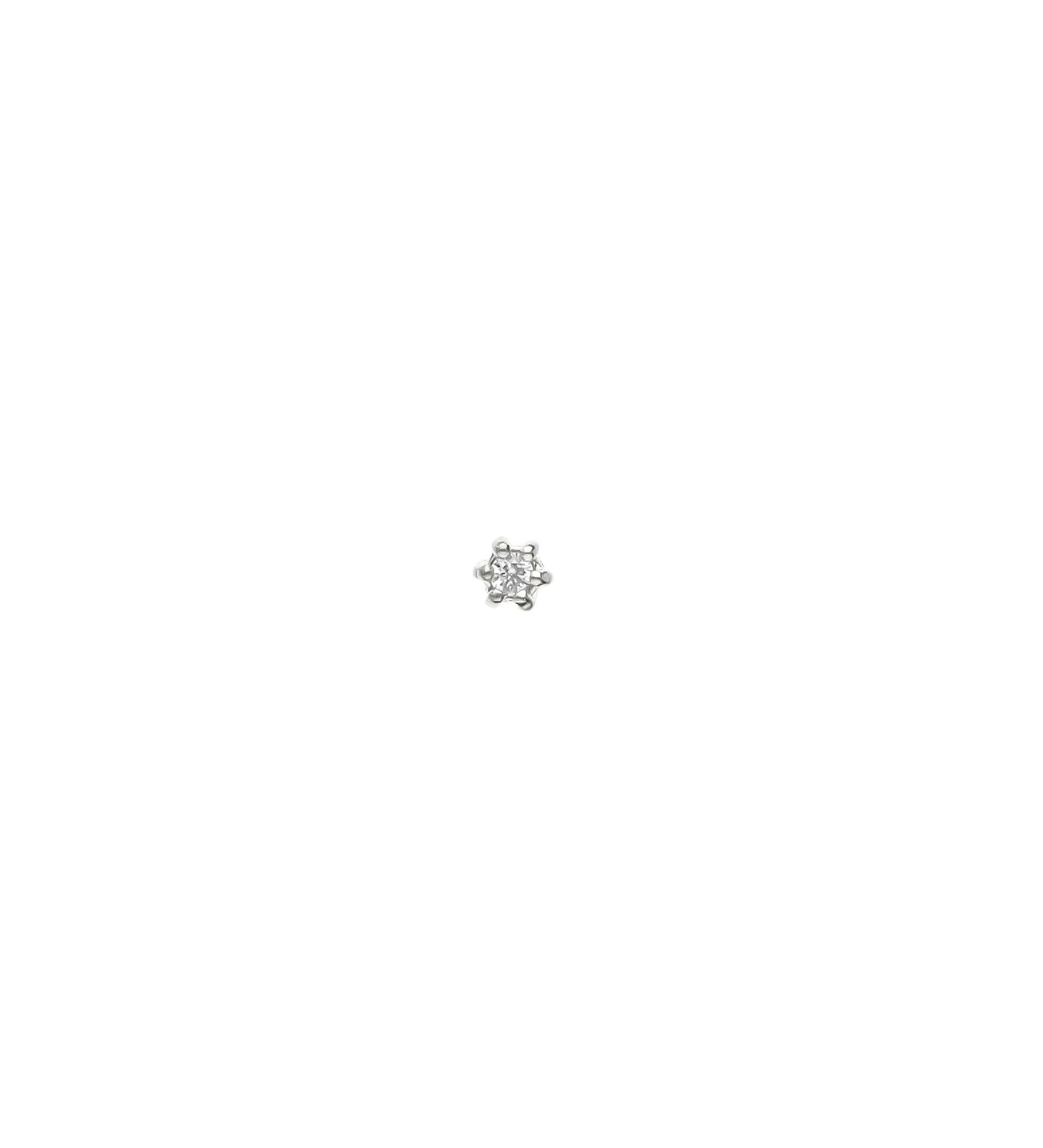 Tashi-Flower CZ Stud-Earrings-Sterling Silver, Cubic Zirconia-Blue Ruby Jewellery-Vancouver Canada