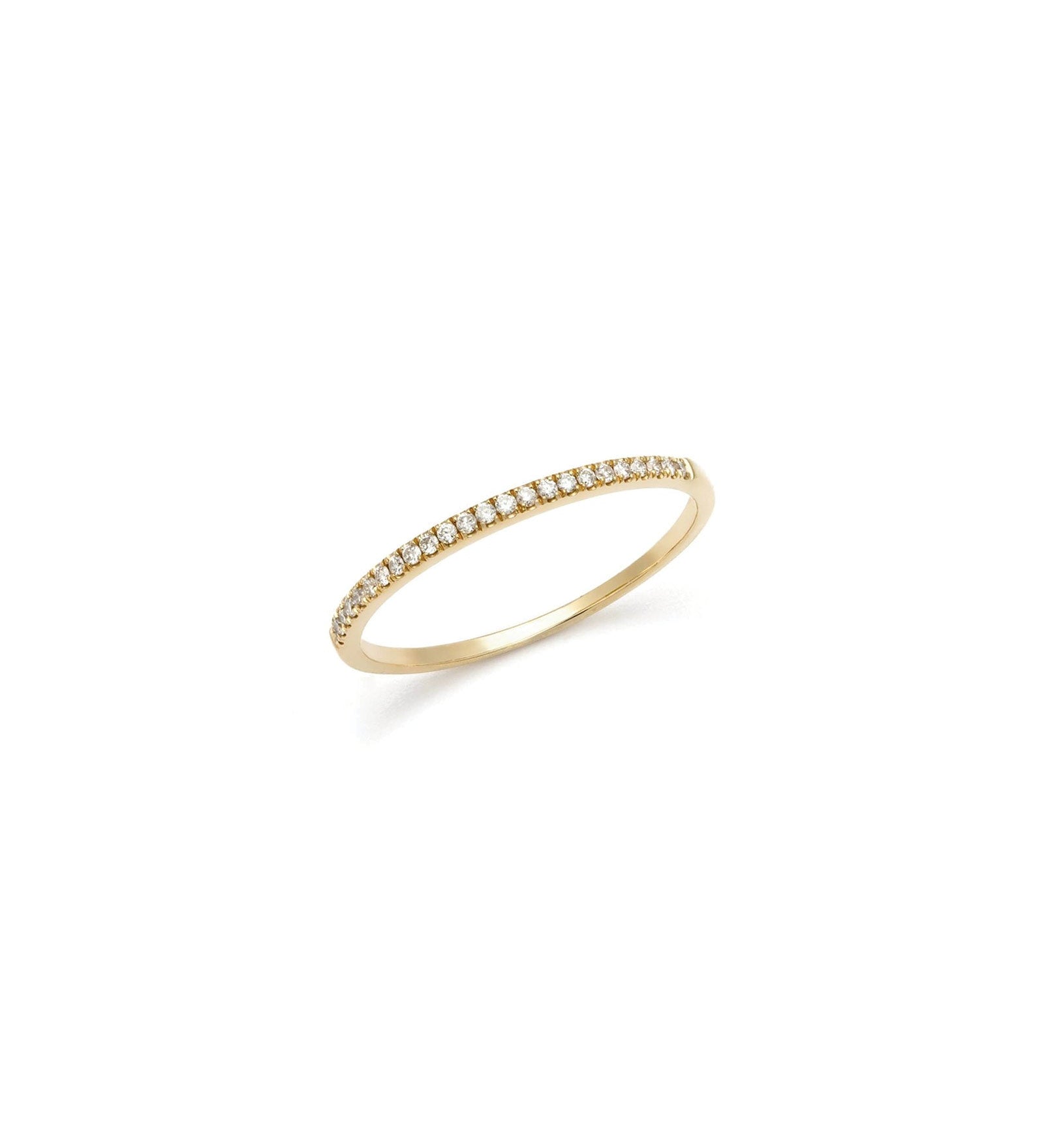 Quiet Icon-Half Eternity CZ Ring-Rings-14k Gold Vermeil, Cubic Zirconia-5-Blue Ruby Jewellery-Vancouver Canada