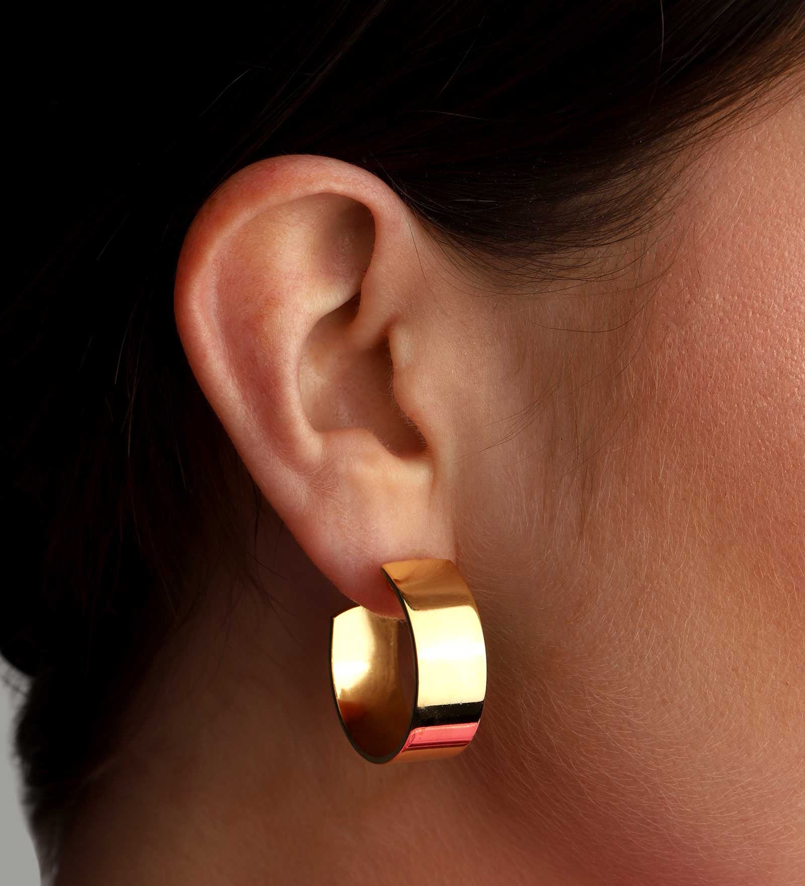 Martha Calvo-Iris Hoops | Small-Earrings-14k Gold Plated-Blue Ruby Jewellery-Vancouver Canada