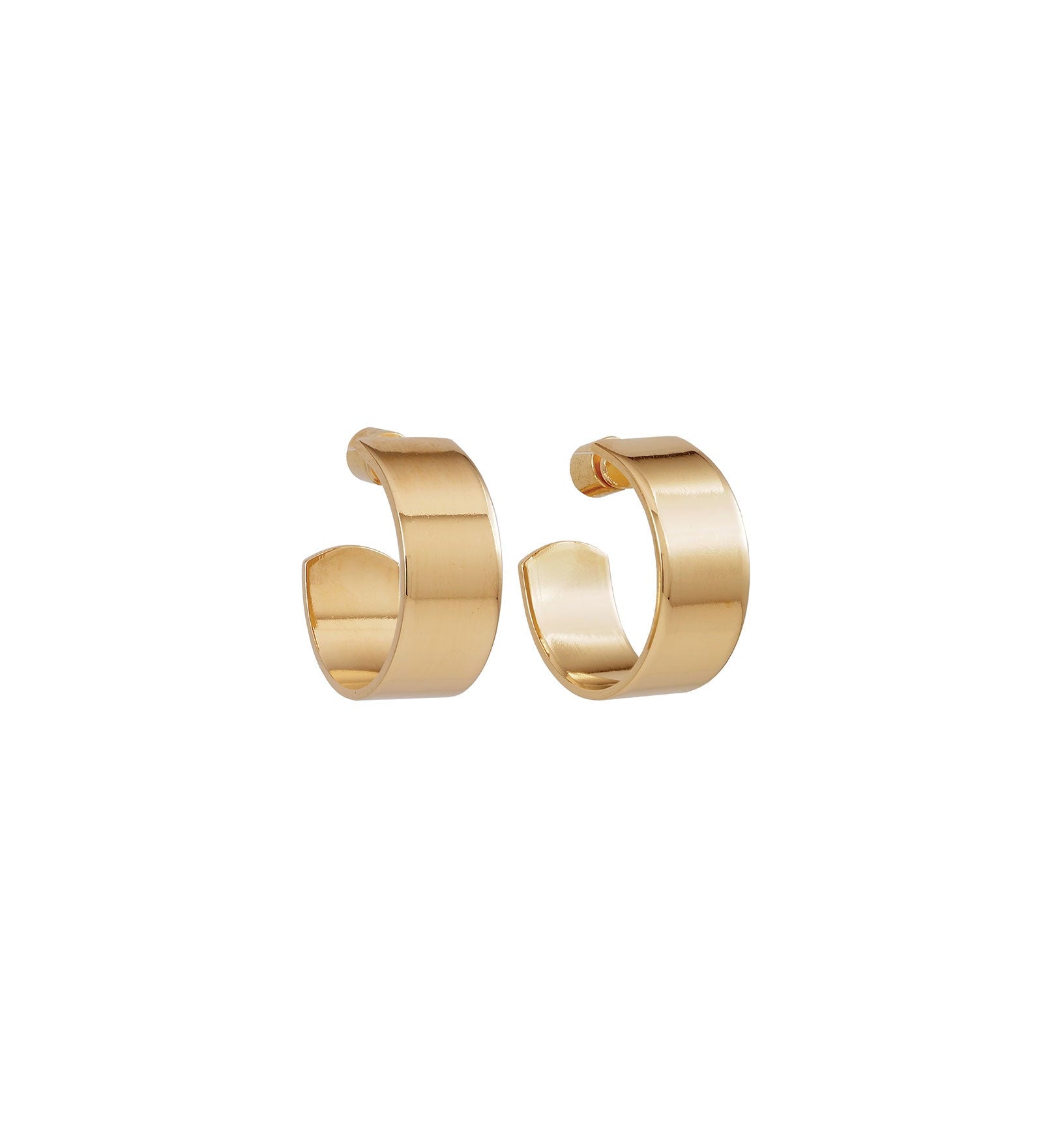 Martha Calvo-Iris Hoops | Small-Earrings-14k Gold Plated-Blue Ruby Jewellery-Vancouver Canada