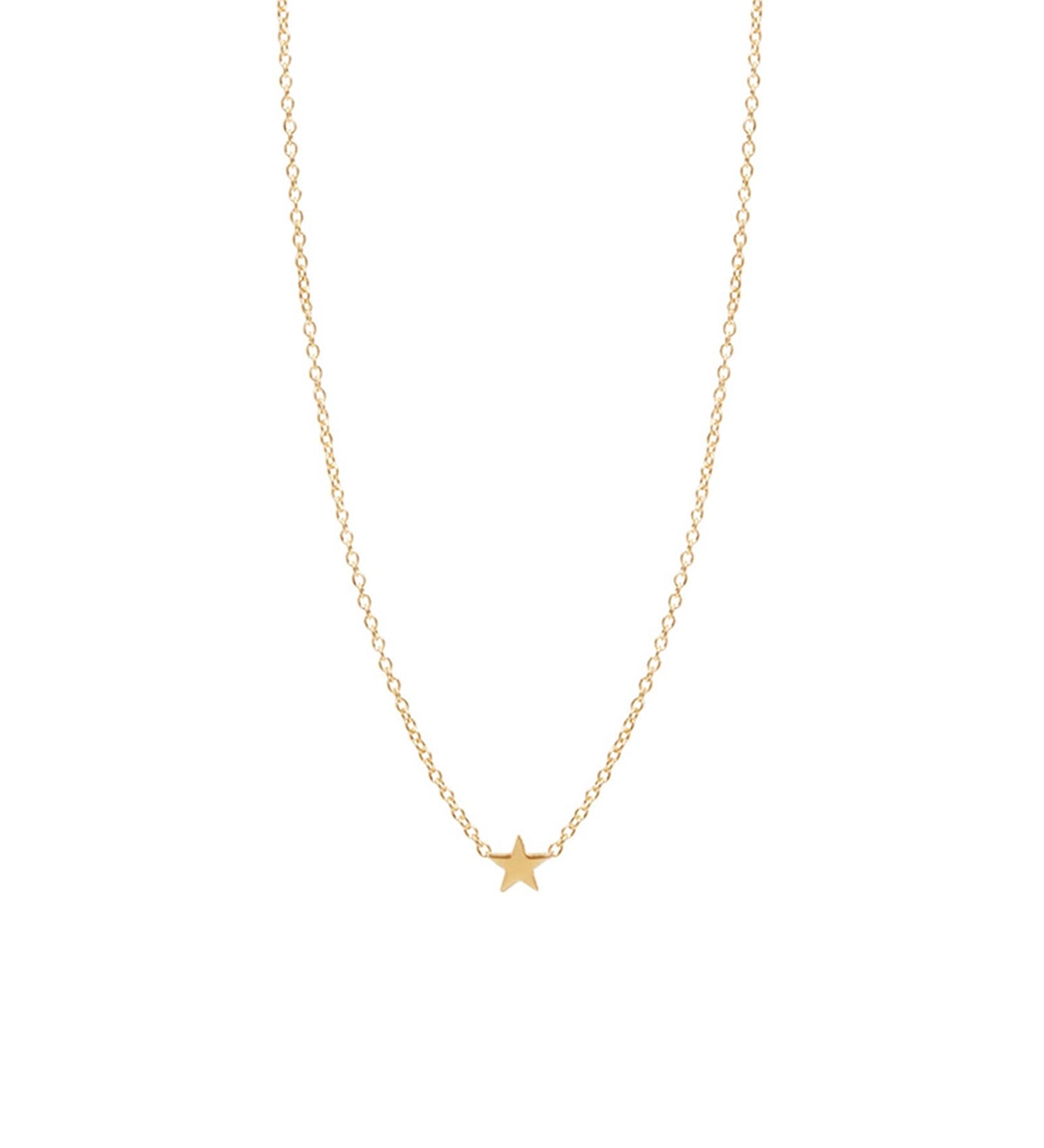 Zoe Chicco-Itty Bitty Star Necklace-Necklaces-14k Yellow Gold-Blue Ruby Jewellery-Vancouver Canada