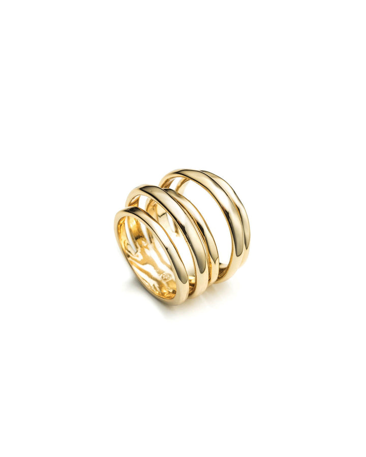Alexis Bittar-Layered Ring-Rings-14k Gold Plated-6-Blue Ruby Jewellery-Vancouver Canada