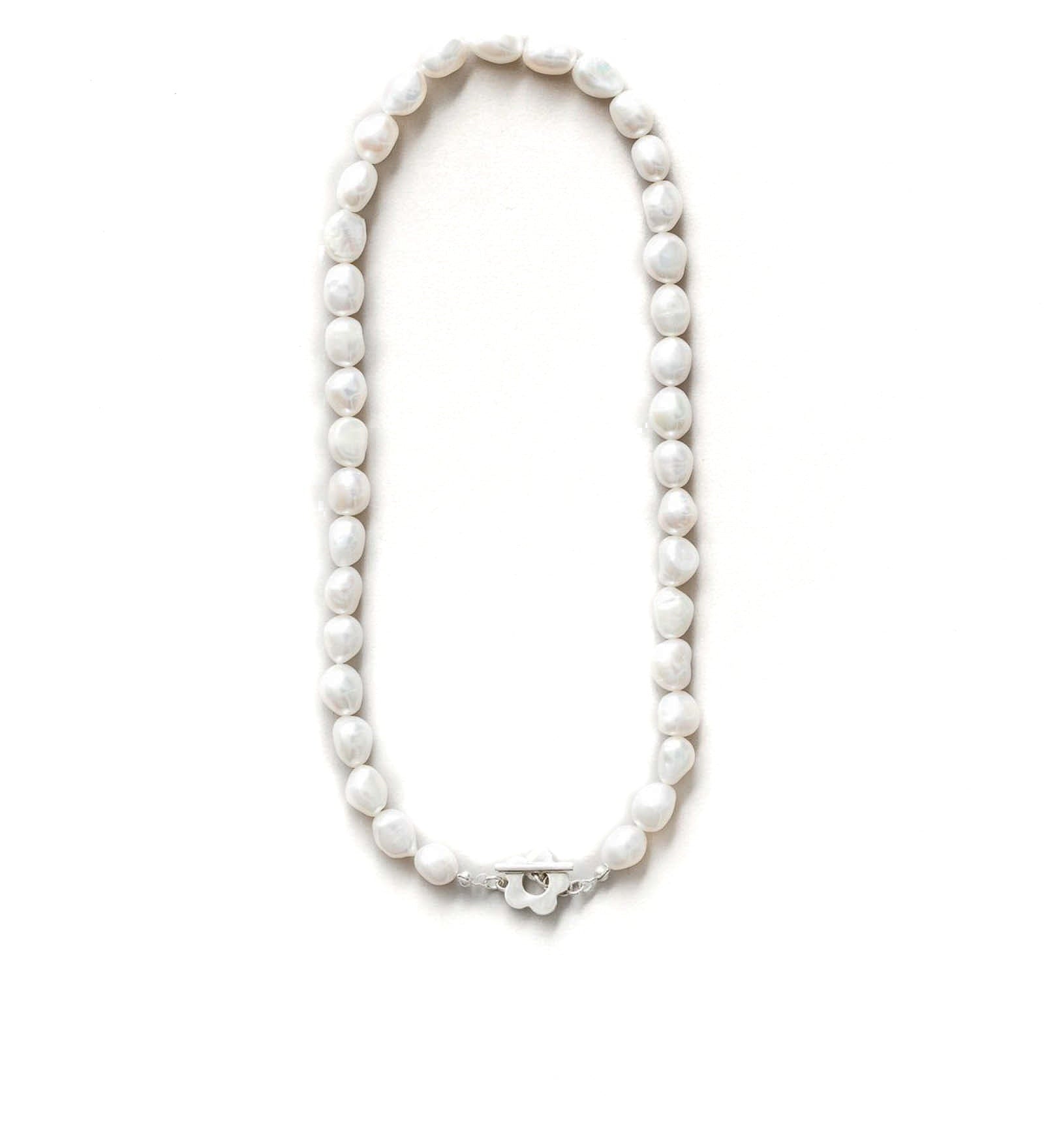 Wolf Circus-Lola Pearl Necklace-Necklaces-Sterling Silver, Freshwater Pearl-Blue Ruby Jewellery-Vancouver Canada