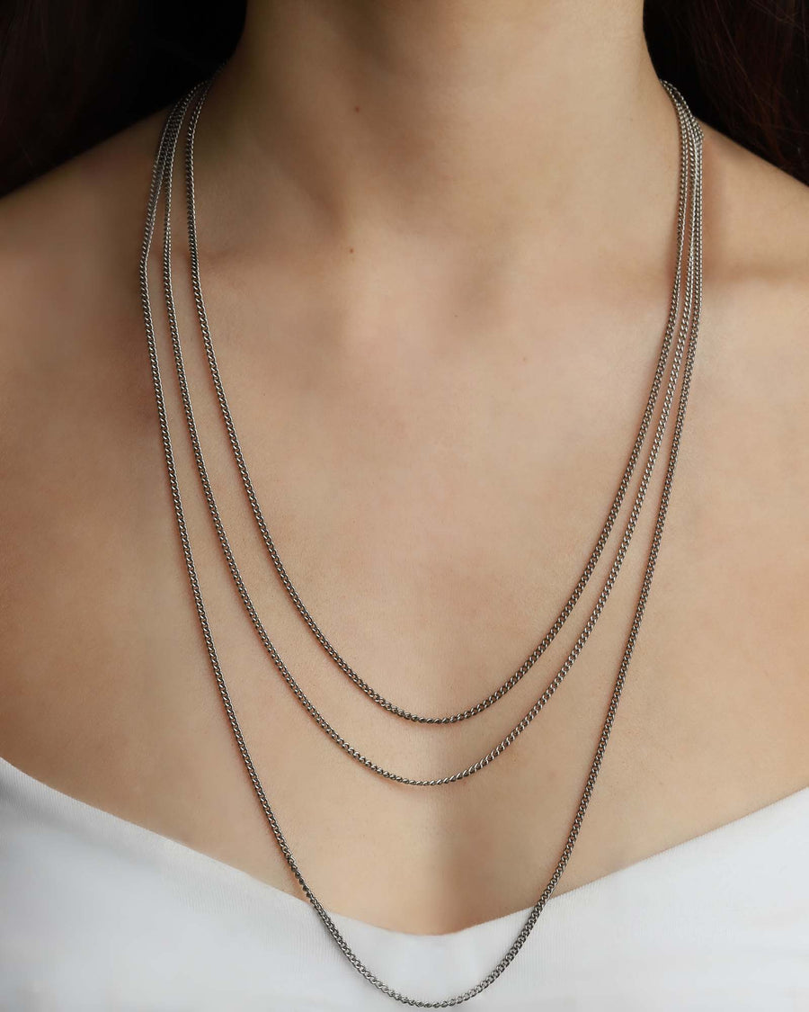 Pyrrha-Medium Curb Chain-Necklaces-Blue Ruby Jewellery-Vancouver Canada