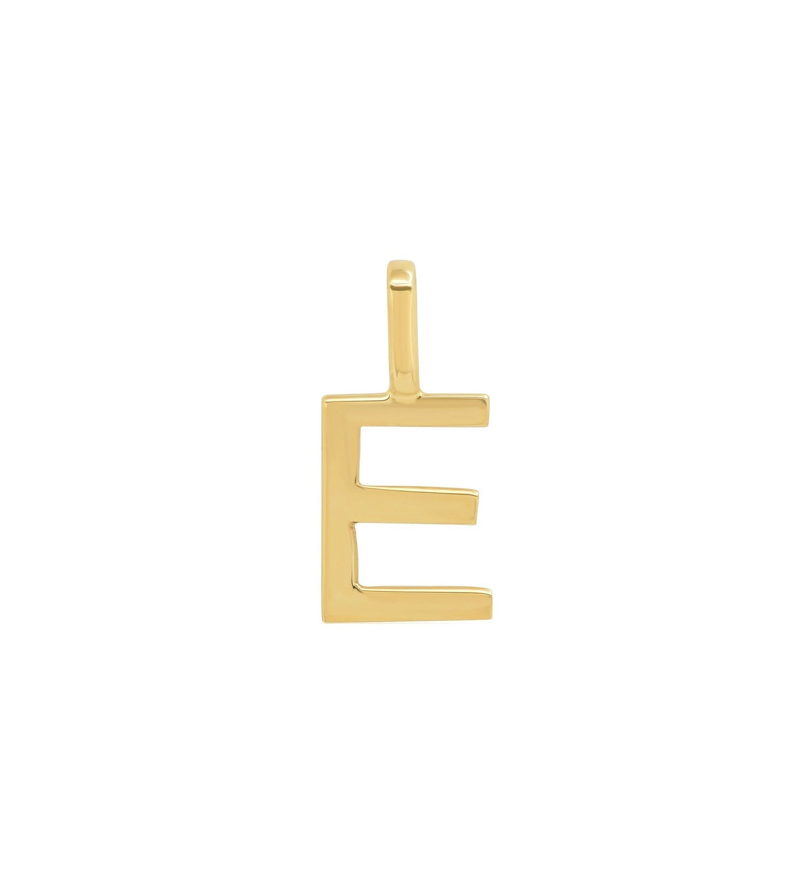 Tai Fine-Monogram Pendant-Necklaces-14k Yellow Gold-E-Blue Ruby Jewellery-Vancouver Canada