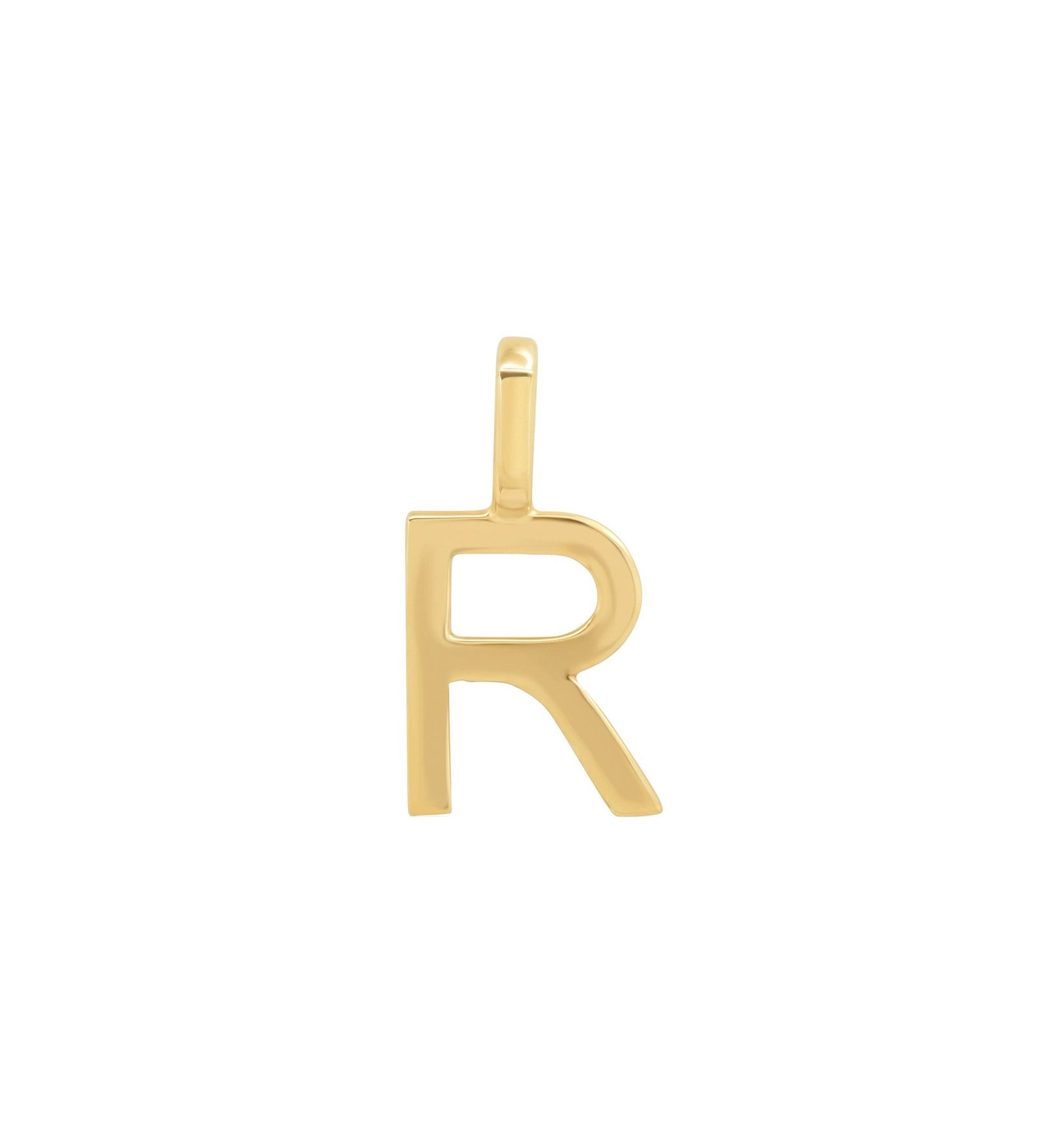 Tai Fine-Monogram Pendant-Necklaces-14k Yellow Gold-R-Blue Ruby Jewellery-Vancouver Canada