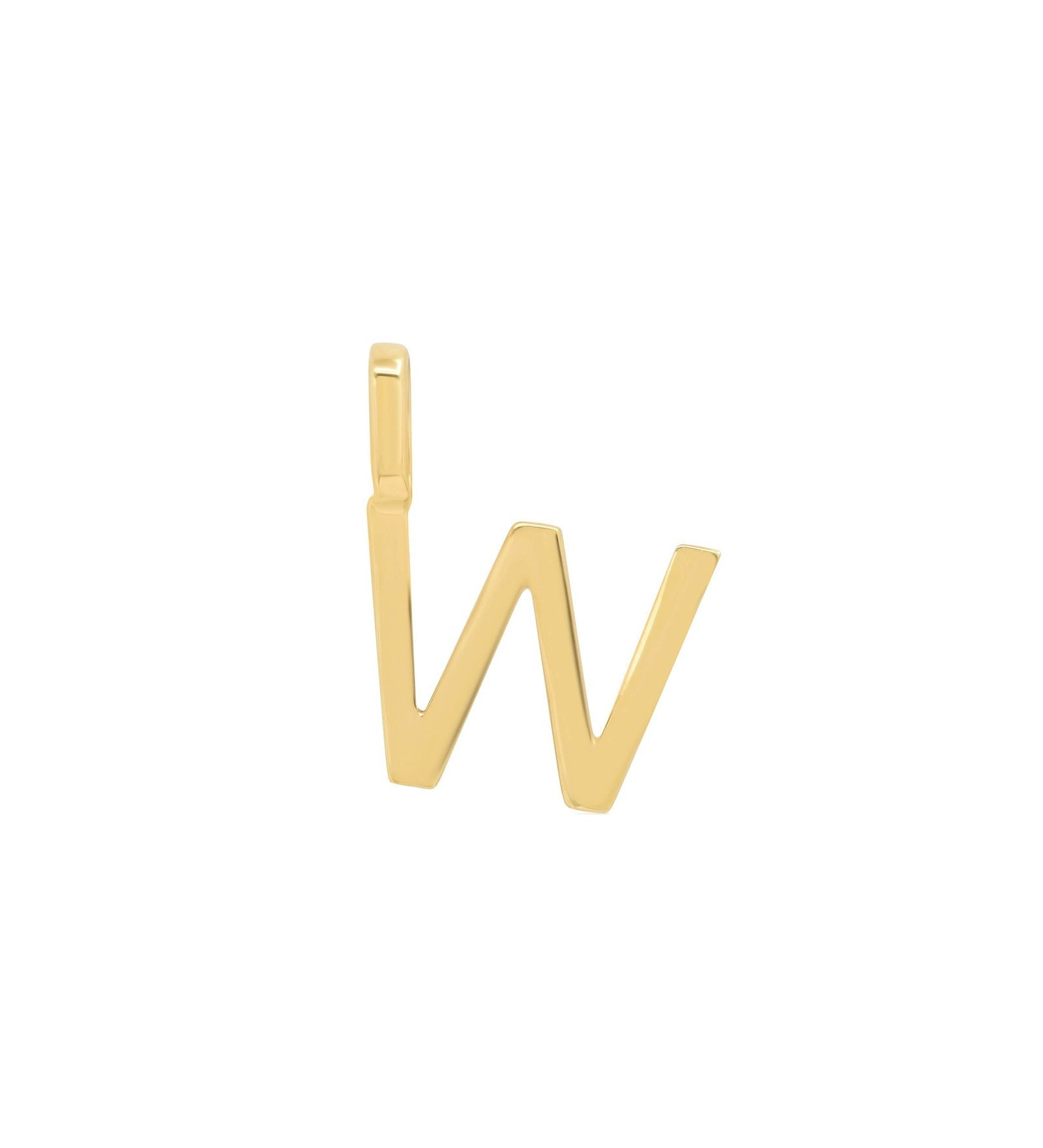 Tai Fine-Monogram Pendant-Necklaces-14k Yellow Gold-W-Blue Ruby Jewellery-Vancouver Canada