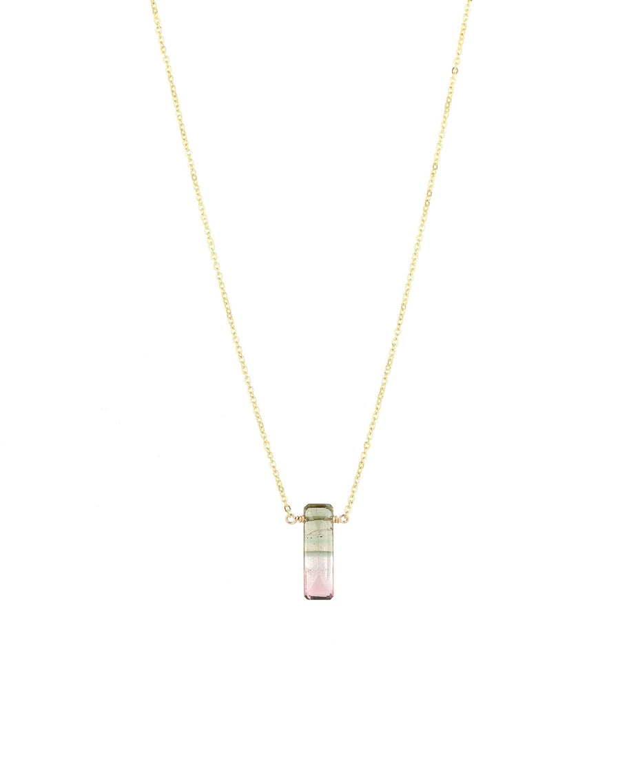 Poppy Rose-Nadia Necklace-Necklaces-14k Gold Filled, Watermelon Tourmaline-Blue Ruby Jewellery-Vancouver Canada