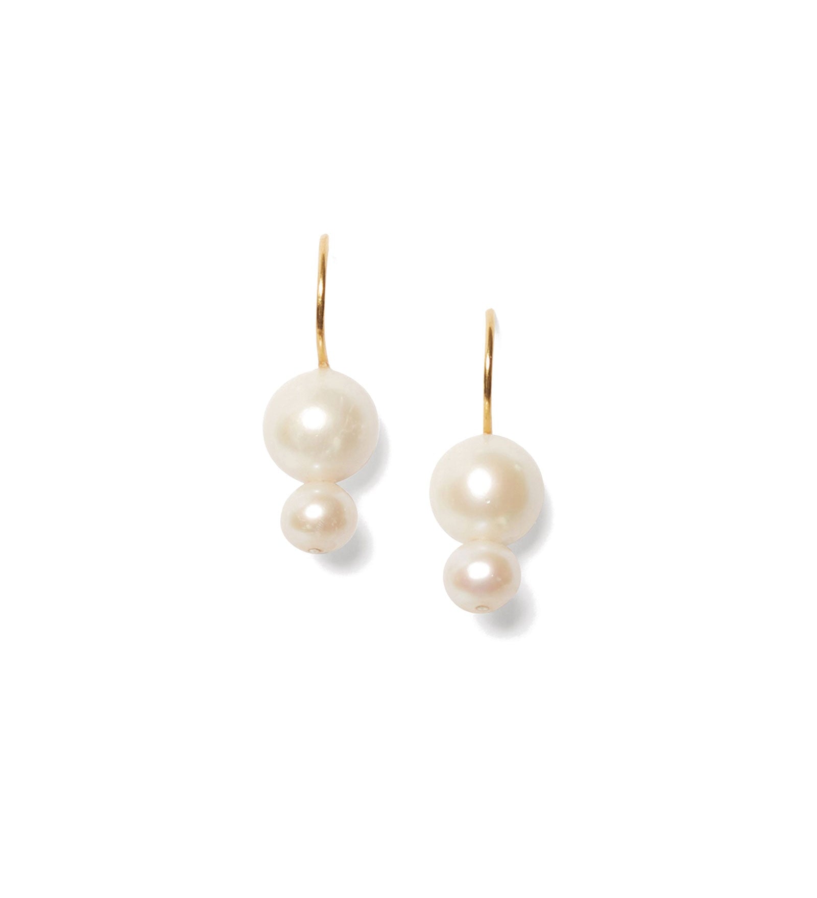 Chan Luu-Pheobe Drop Earrings-Earrings-18k Gold Vermeil, White Pearl-Blue Ruby Jewellery-Vancouver Canada