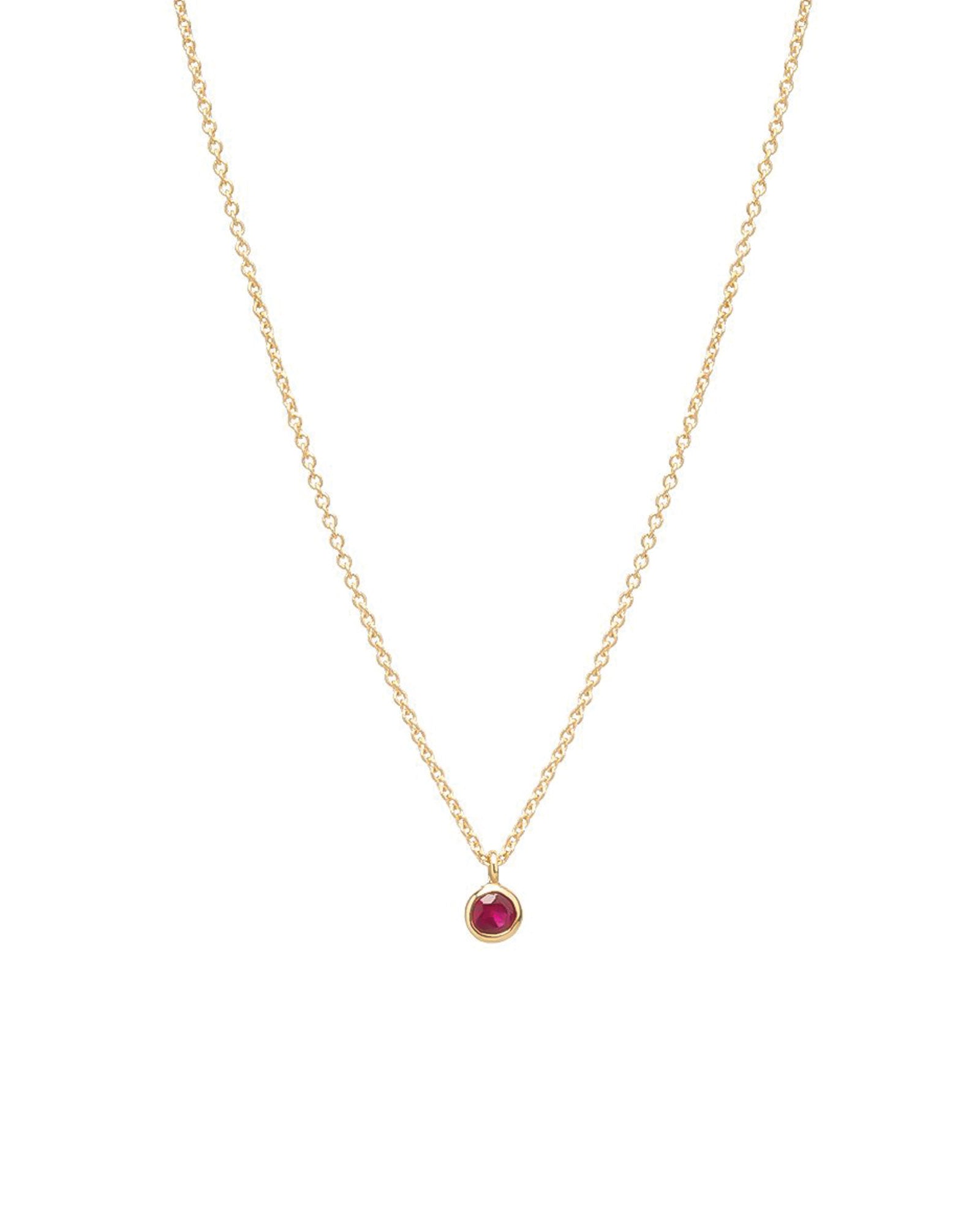 Zoe Chicco Single Pink Sapphire Bezel Pendant Necklace Blue Ruby Jewellery Canada