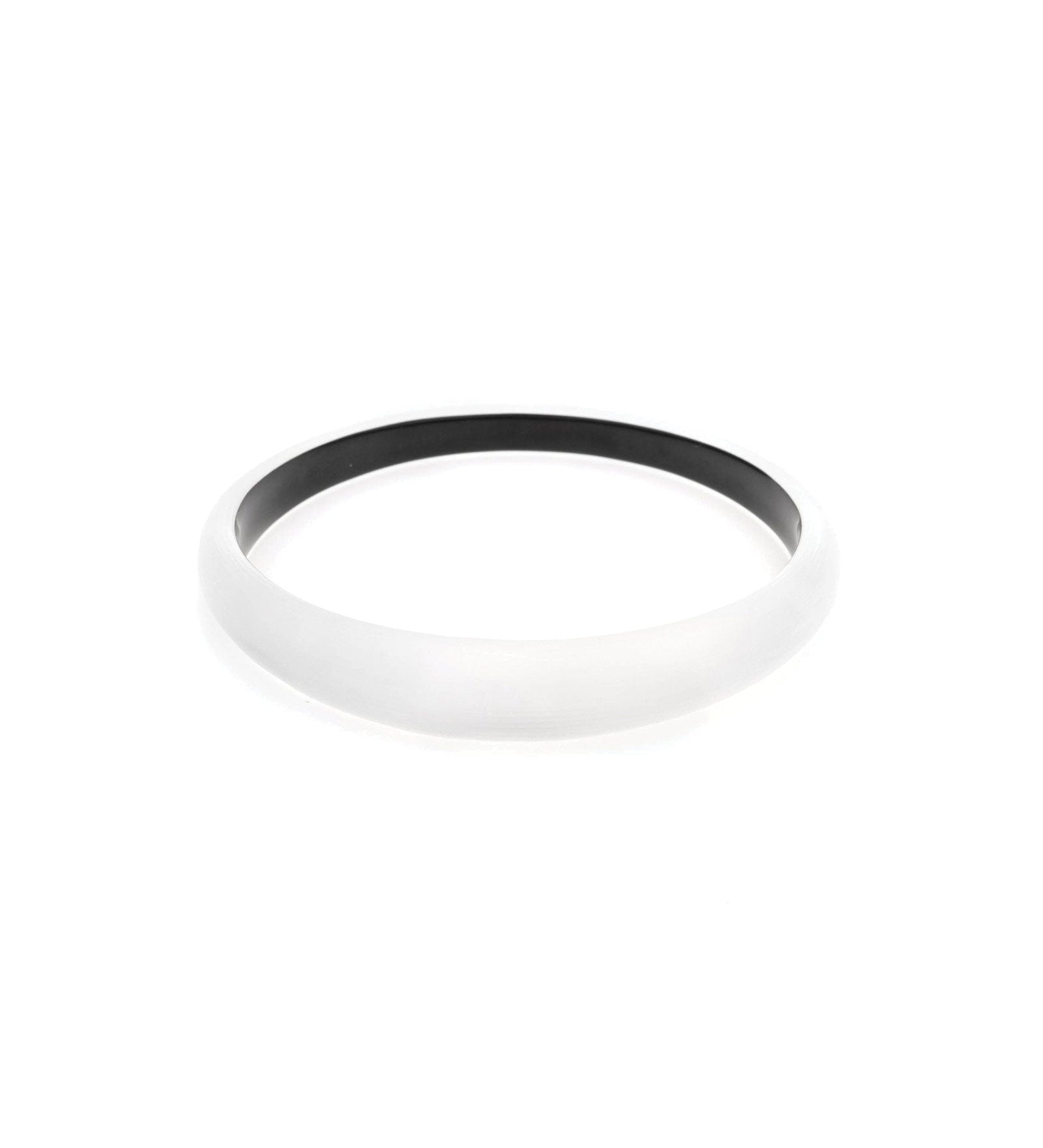 Alexis Bittar-Skinny Tapered Lucite Bangle Bracelet-Bracelets-Silver Lucite-Blue Ruby Jewellery-Vancouver Canada