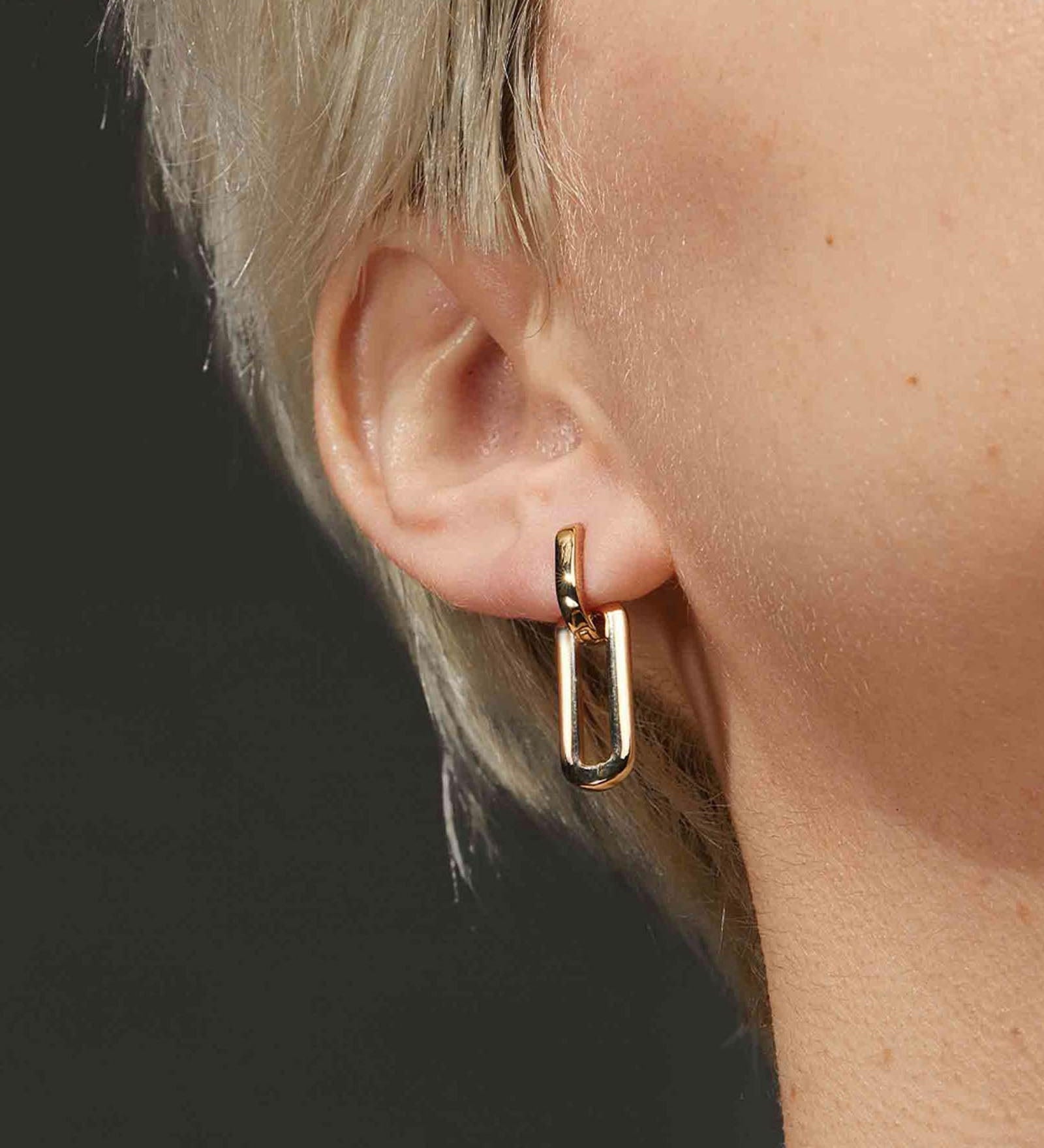 Jenny Bird-Teeni Detachable Link Earrings-Earrings-14k Gold Plated-Blue Ruby Jewellery-Vancouver Canada