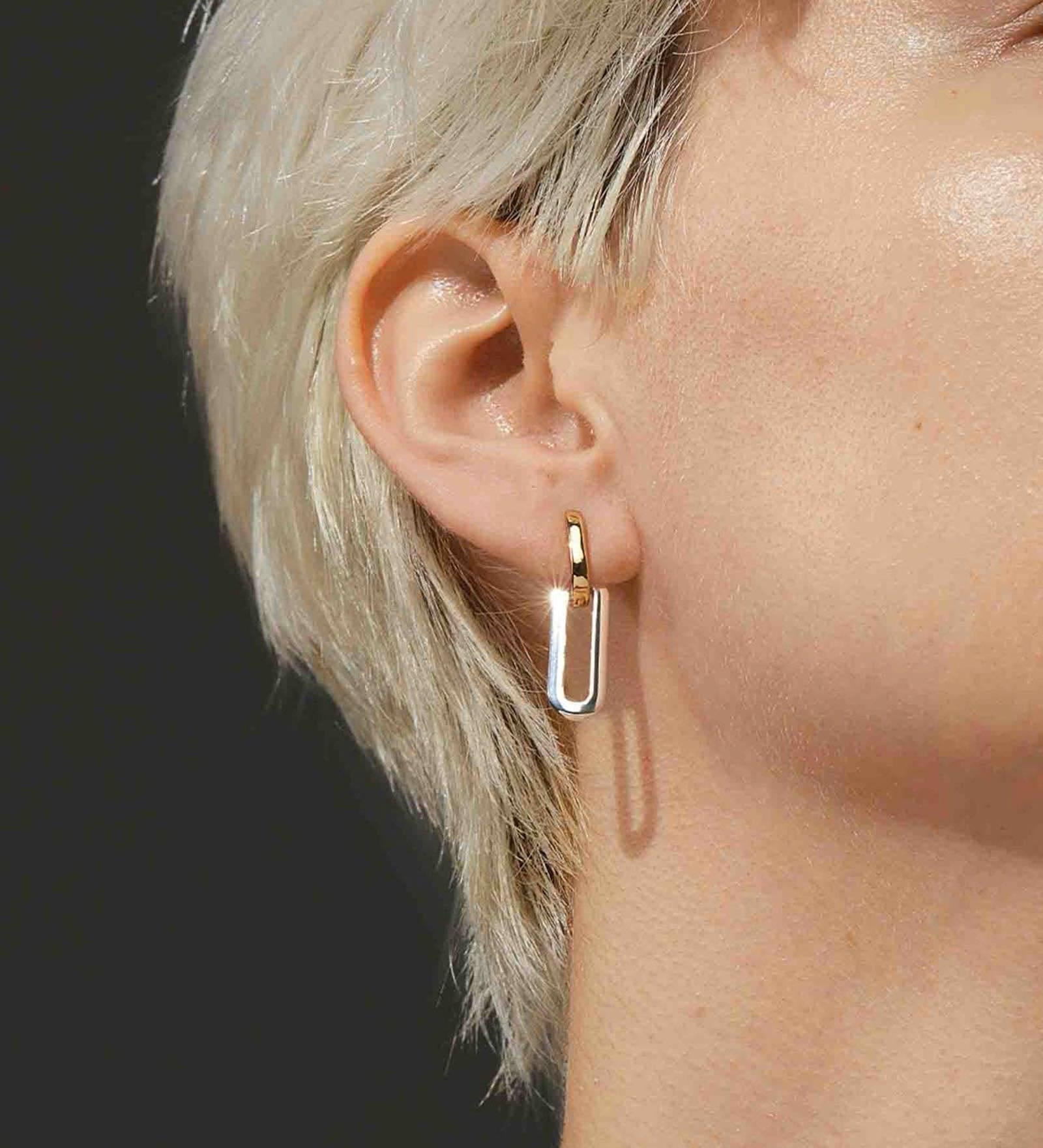 Jenny Bird-Teeni Detachable Link Earrings-Earrings-14k Gold Plated, Silver Plated-Blue Ruby Jewellery-Vancouver Canada