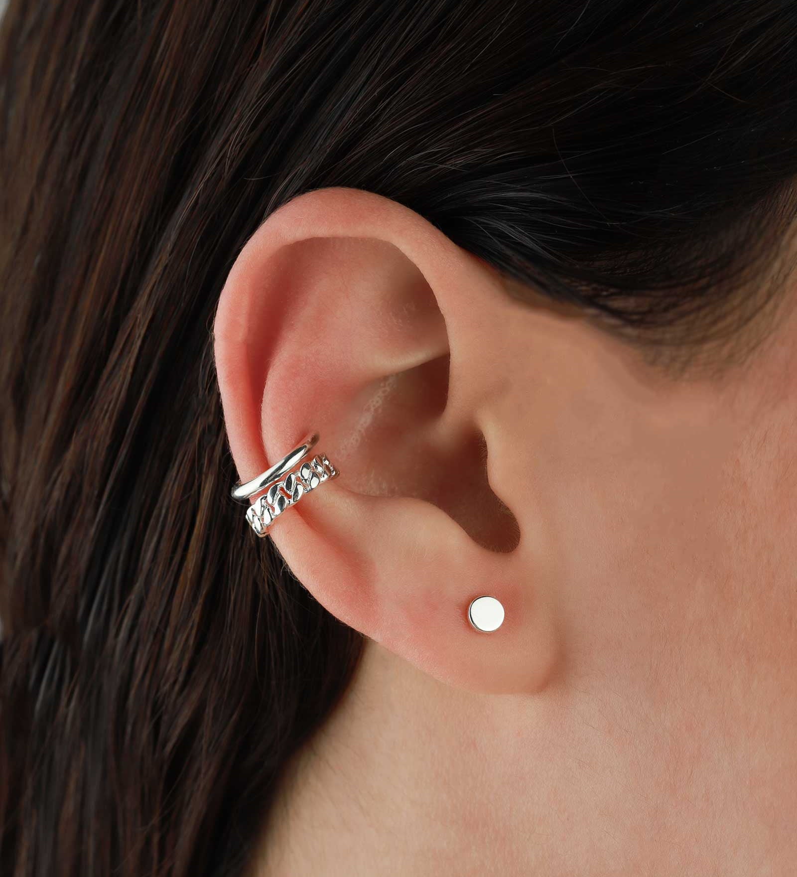 Tashi-Tiny Dot Studs-Earrings-Sterling Silver-Blue Ruby Jewellery-Vancouver Canada