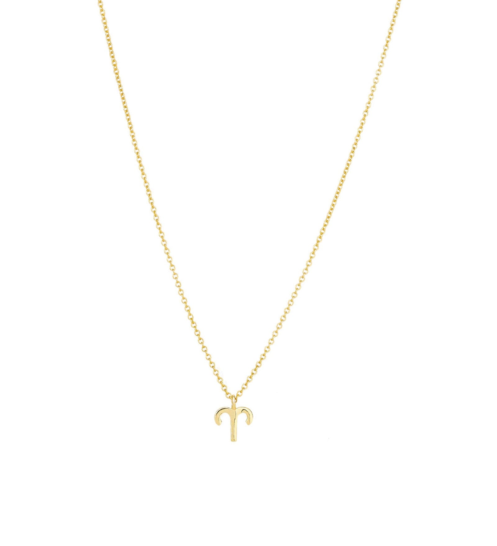 Quiet Icon-Zodiac Necklace-Necklaces-14k Gold Vermeil-Aries-Blue Ruby Jewellery-Vancouver Canada