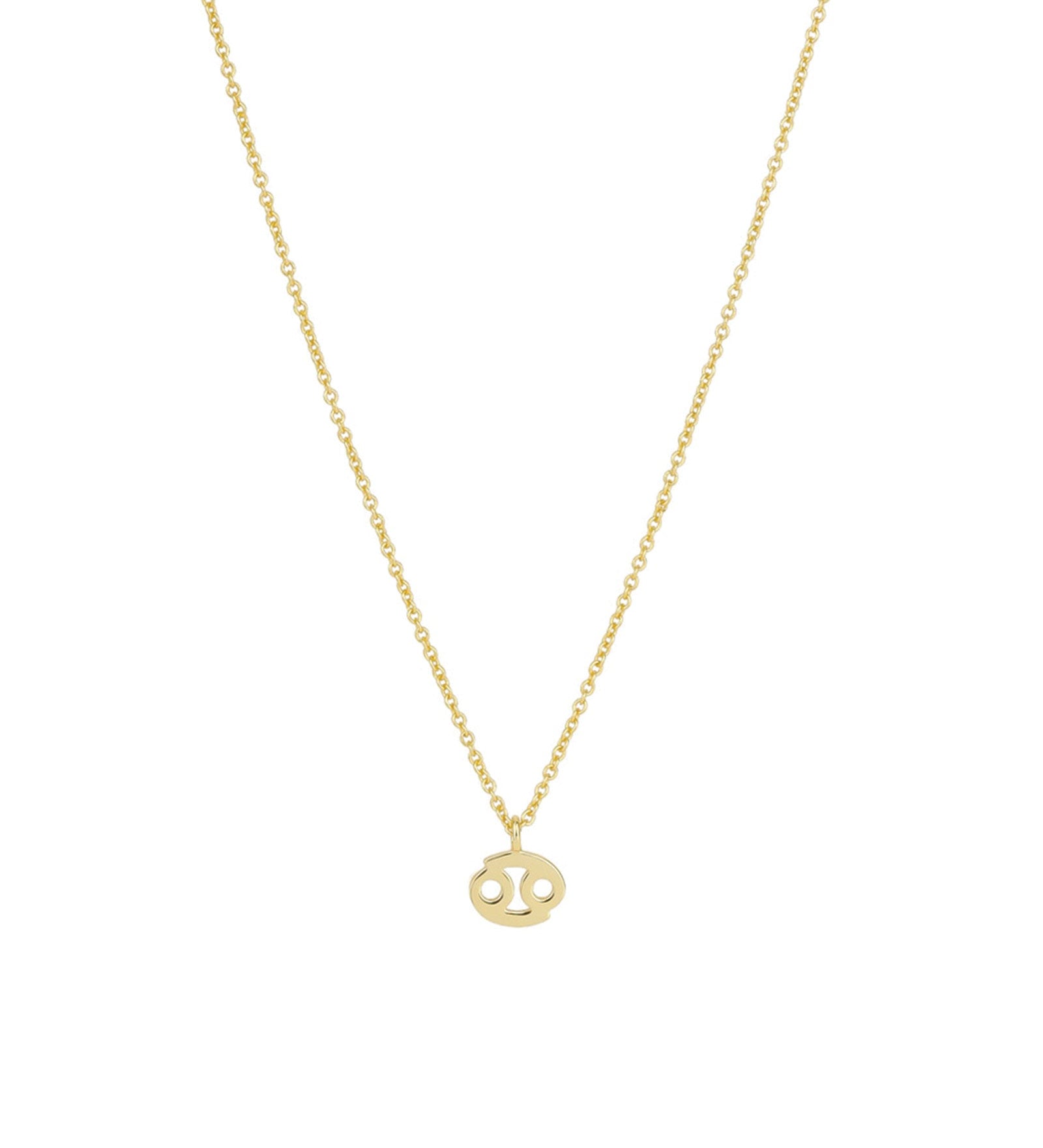 Quiet Icon-Zodiac Necklace-Necklaces-14k Gold Vermeil-Cancer-Blue Ruby Jewellery-Vancouver Canada