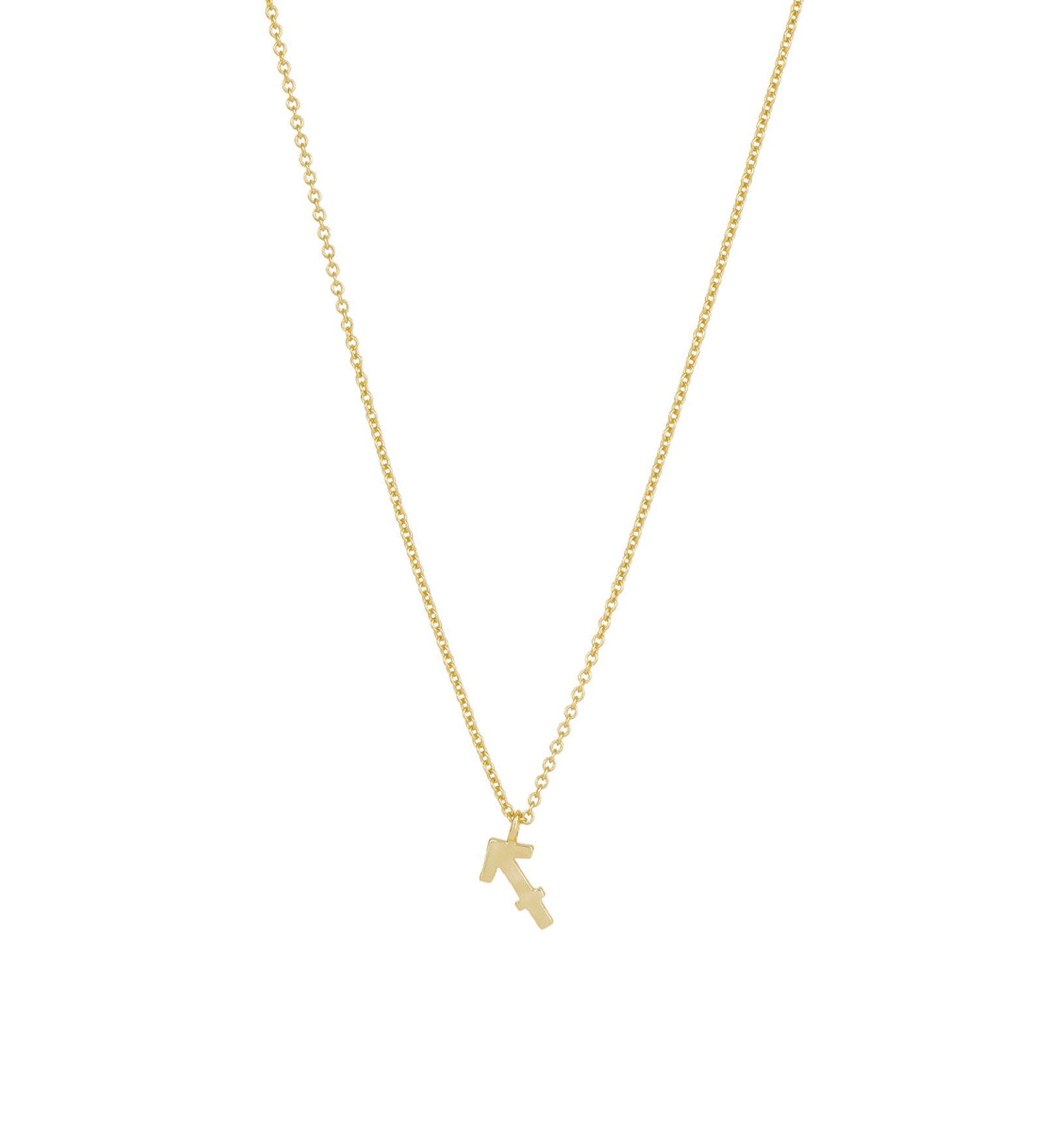 Quiet Icon-Zodiac Necklace-Necklaces-14k Gold Vermeil-Sagittarius-Blue Ruby Jewellery-Vancouver Canada