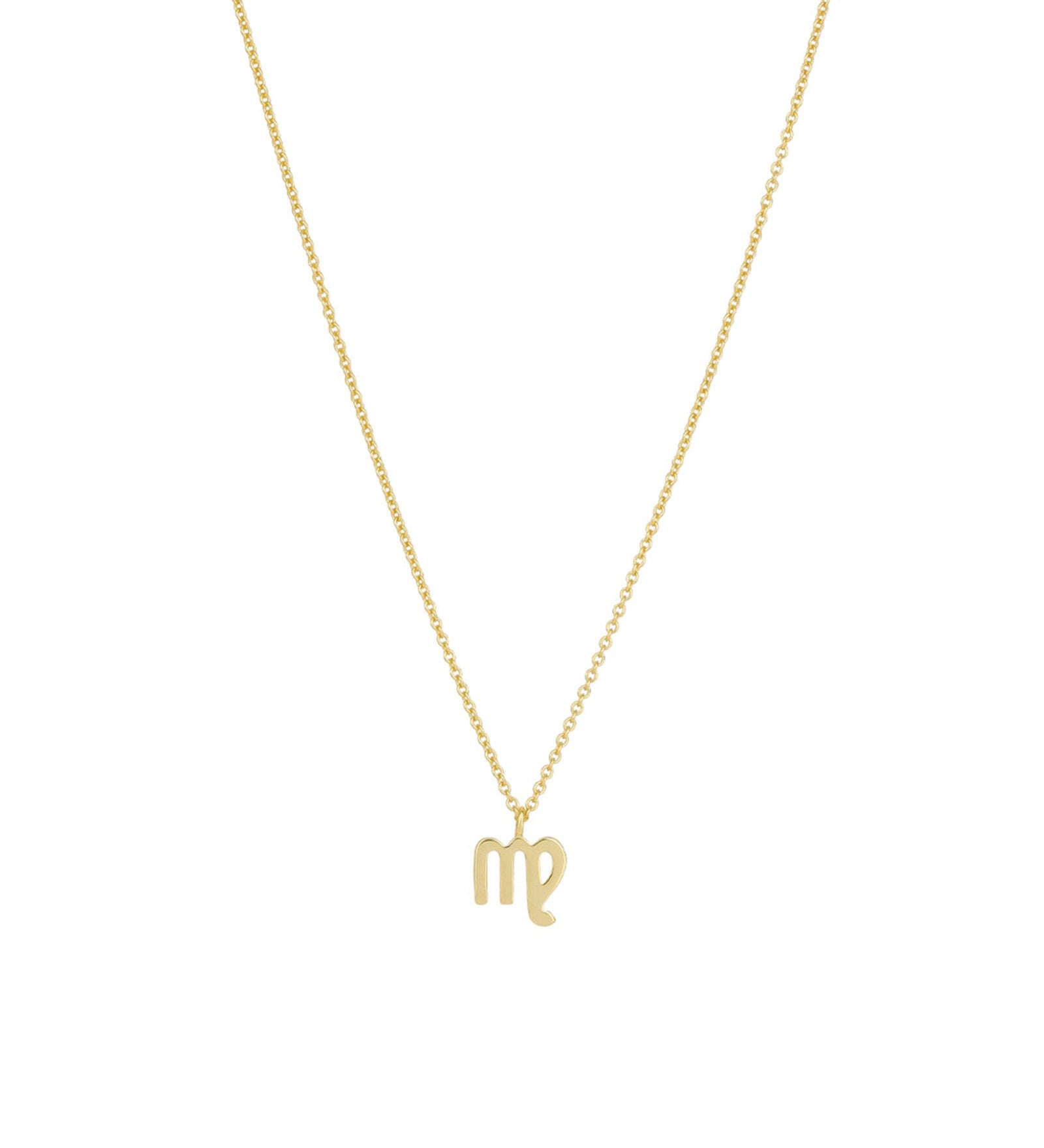 Quiet Icon-Zodiac Necklace-Necklaces-14k Gold Vermeil-Virgo-Blue Ruby Jewellery-Vancouver Canada