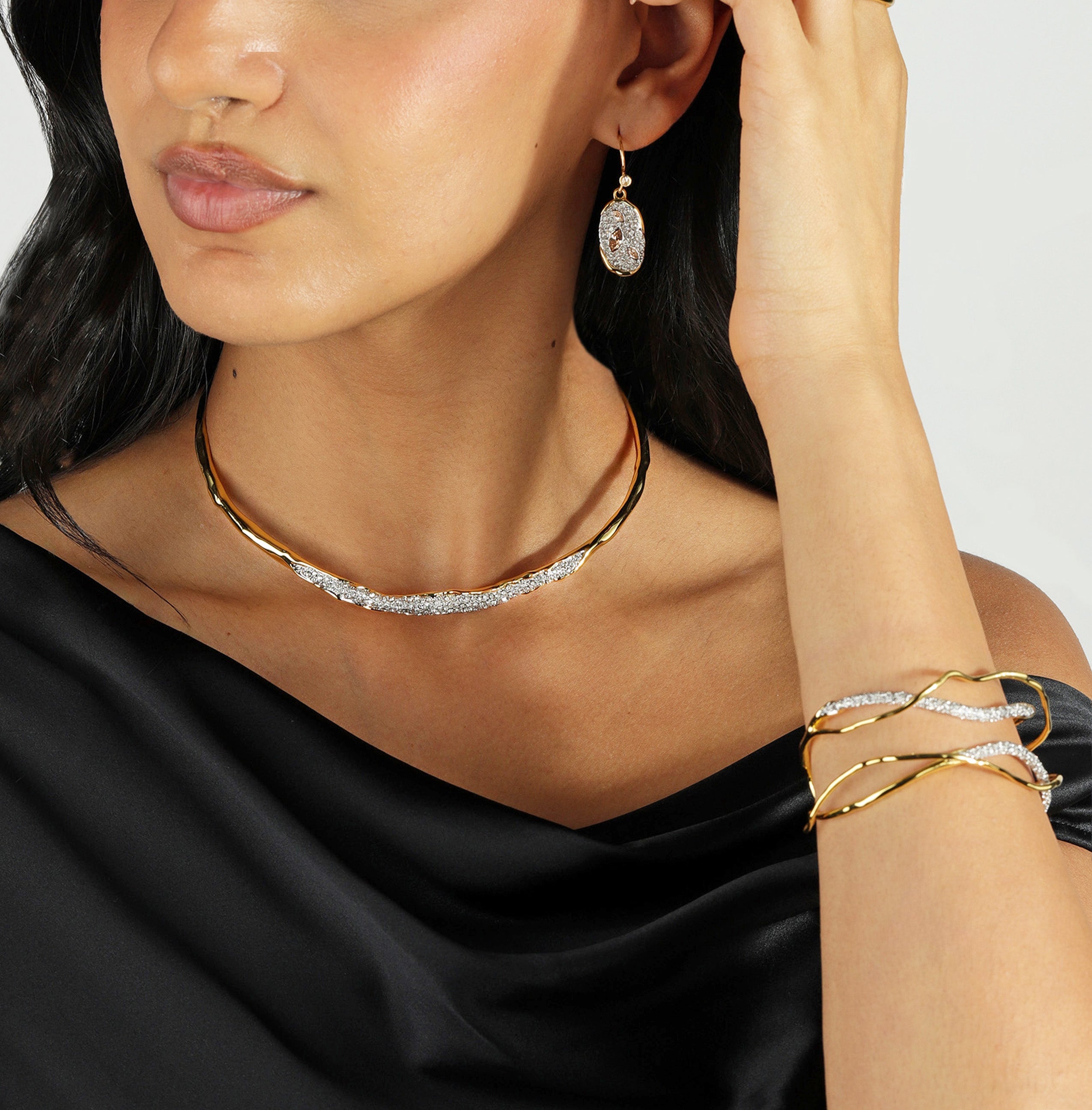 Alexis Bittar Molten Link Necklace Blue Ruby Jewellery, Canada