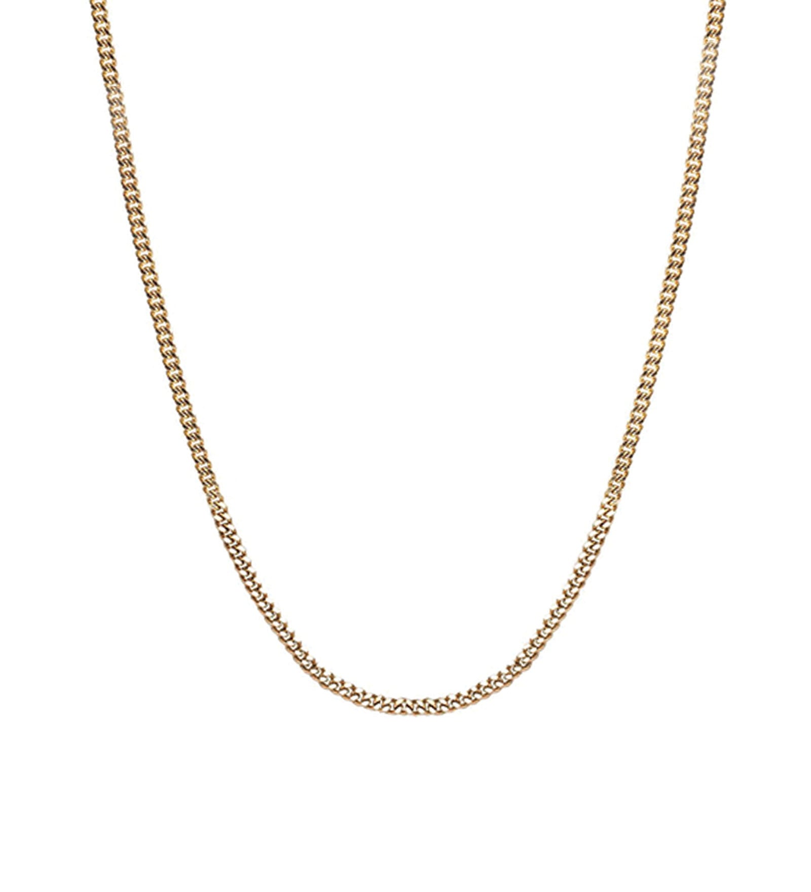 Pyrrha-14k Gold Medium Curb Chain I 45 Gauge-Necklaces-Blue Ruby Jewellery-Vancouver Canada