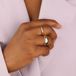 Goldhive-Curved Ring-Rings-Blue Ruby Jewellery-Vancouver Canada