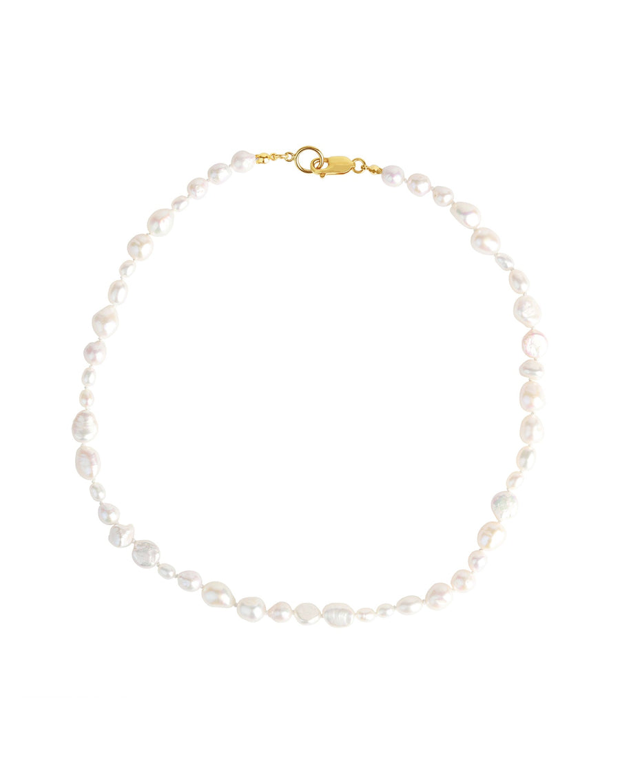 Poppy Rose-18" Mix Pearl Strand Necklace-Necklaces-14k Gold-fill, Freshwater Pearl-Blue Ruby Jewellery-Vancouver Canada