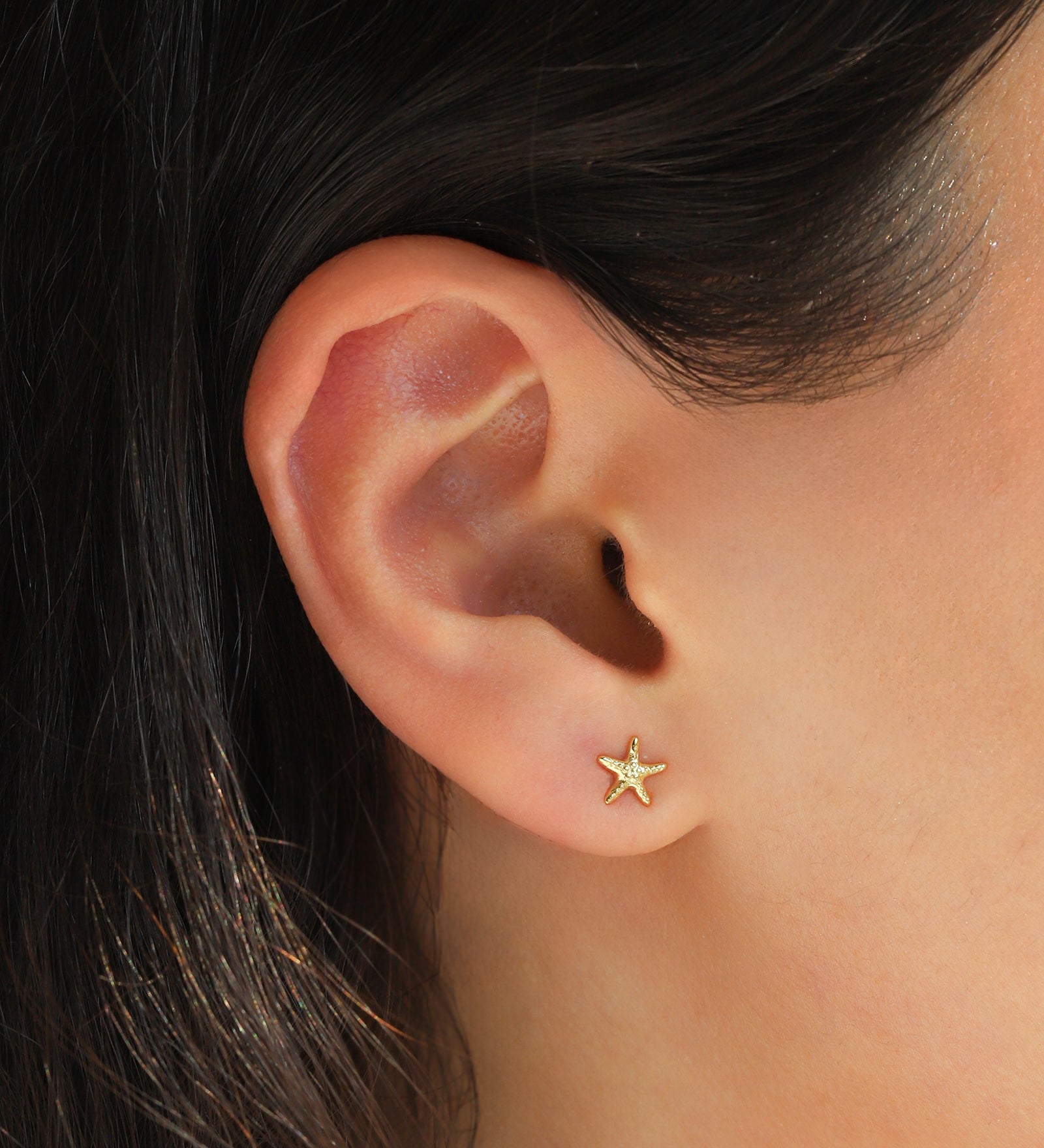 Quiet Icon-Starfish Stud-Earrings-Blue Ruby Jewellery-Vancouver Canada