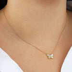 Quiet Icon-Pearl Butterfly Necklace-Necklaces-Blue Ruby Jewellery-Vancouver Canada