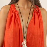 Chan Luu-Conch Shell Charm Necklace-Necklaces-Blue Ruby Jewellery-Vancouver Canada