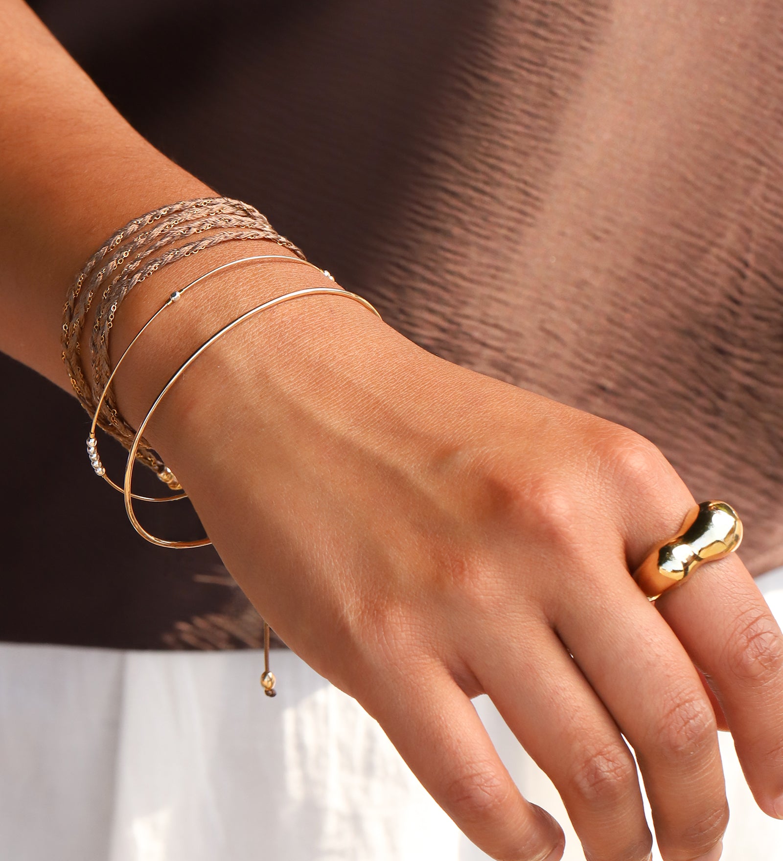 Naimaz-United Bracelet Thin-Bracelets-Blue Ruby Jewellery-Vancouver Canada