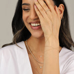 Goldhive-Two Wrap Mirror Beaded Hand Chain-Body Jewellery-Blue Ruby Jewellery-Vancouver Canada